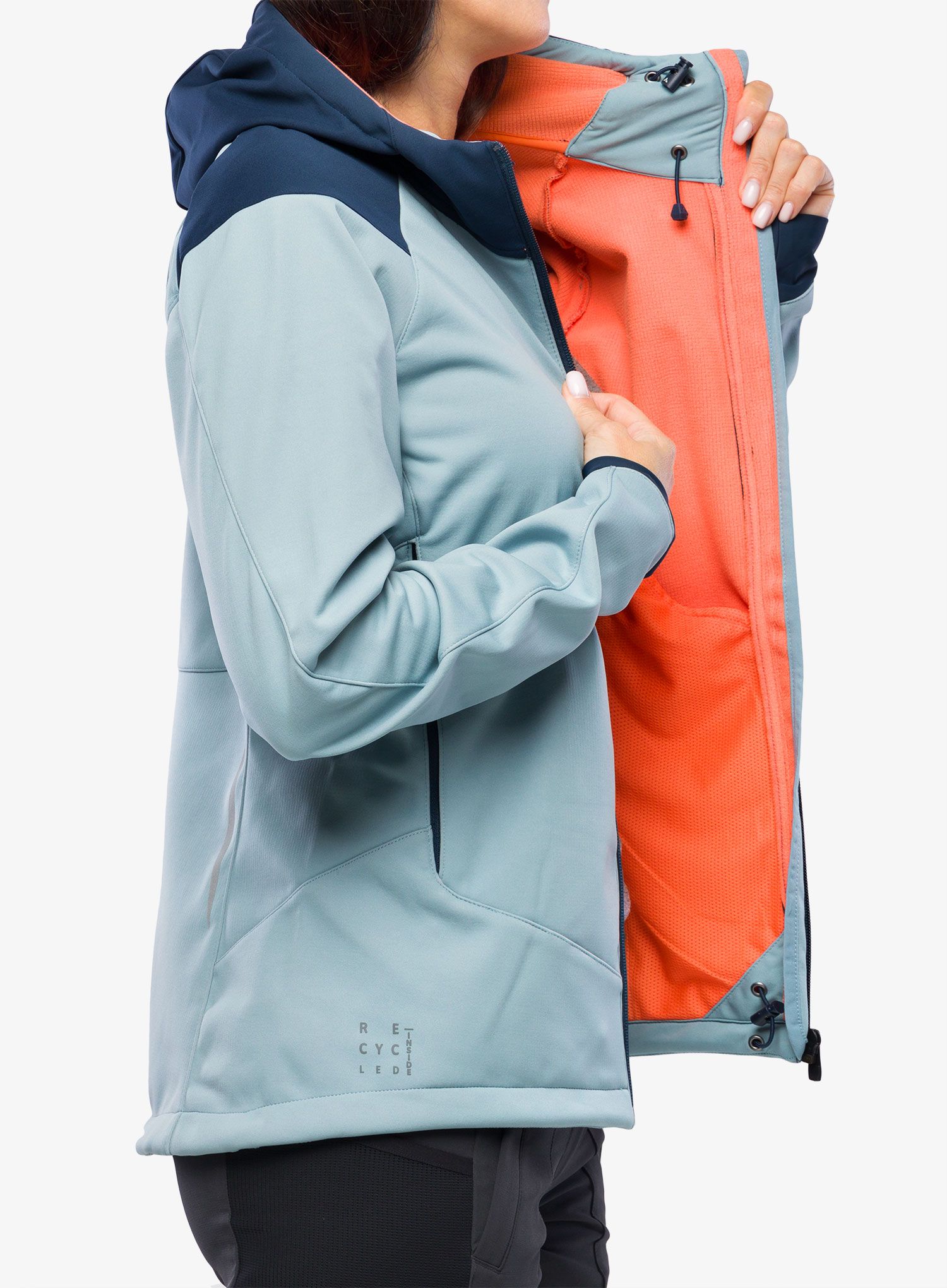 Ženska biciklistička jakna Vaude Qimsa Softshell Jacket - cloudy blue