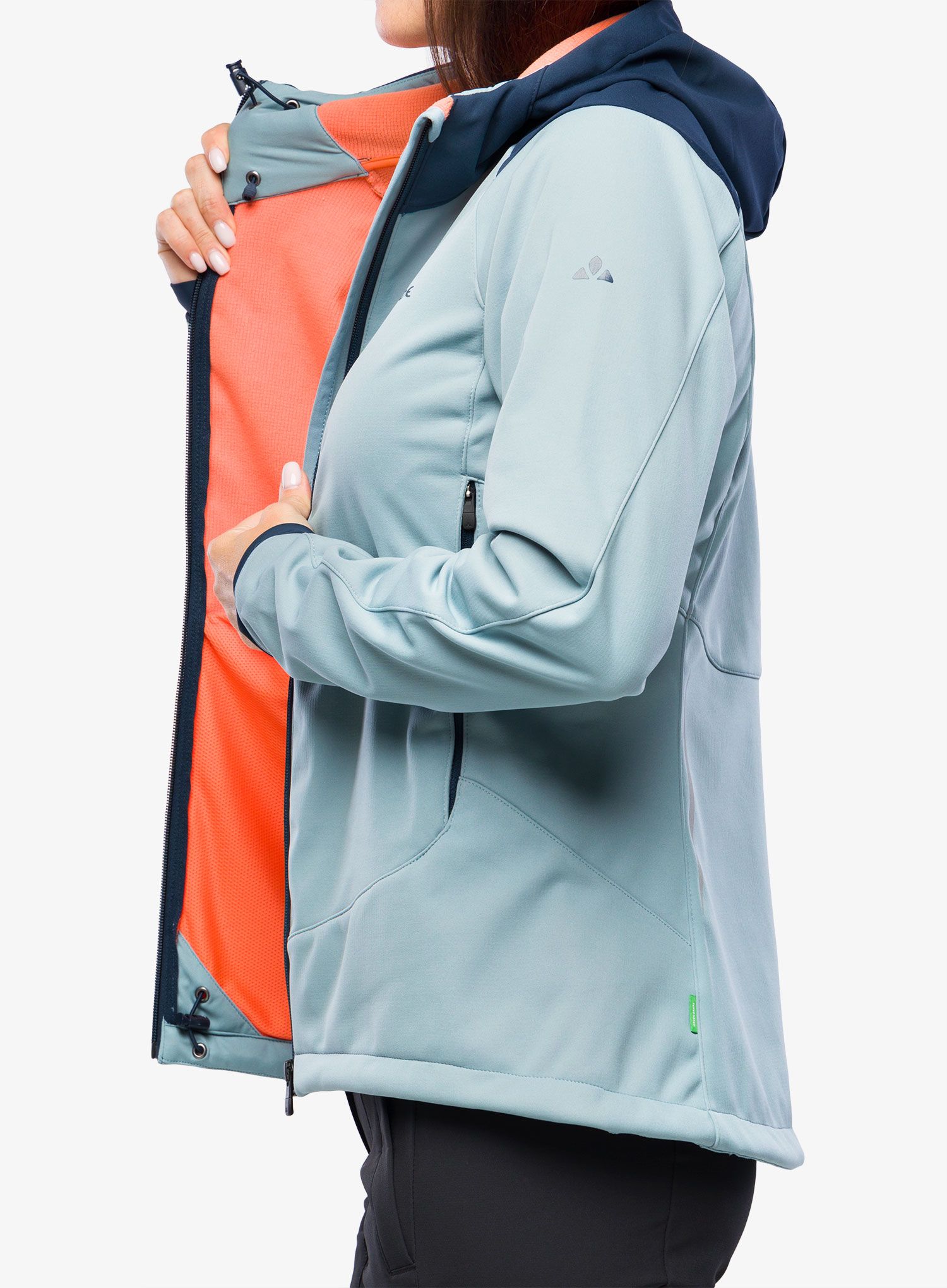 Ženska biciklistička jakna Vaude Qimsa Softshell Jacket - cloudy blue
