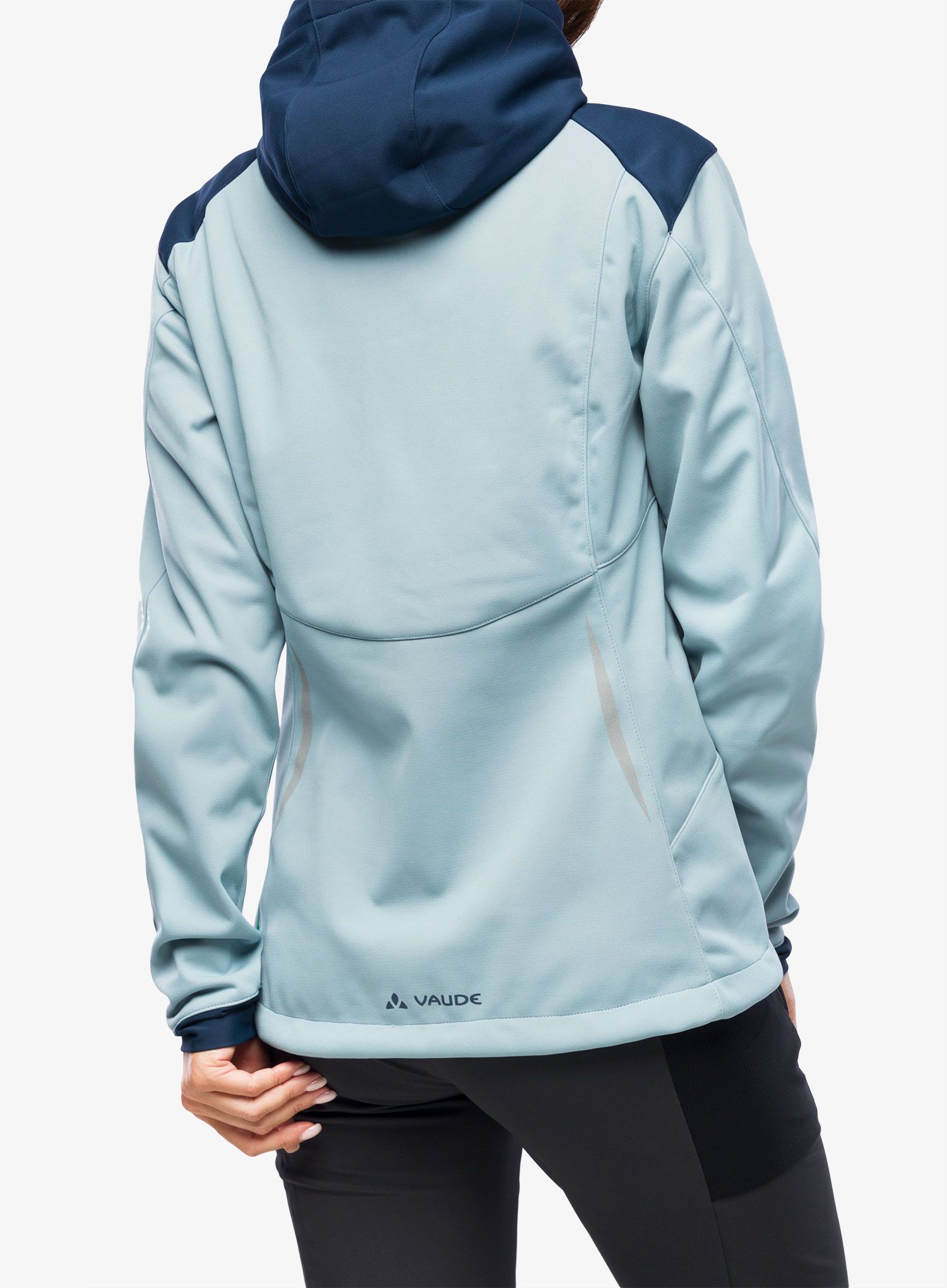 Ženska biciklistička jakna Vaude Qimsa Softshell Jacket - cloudy blue