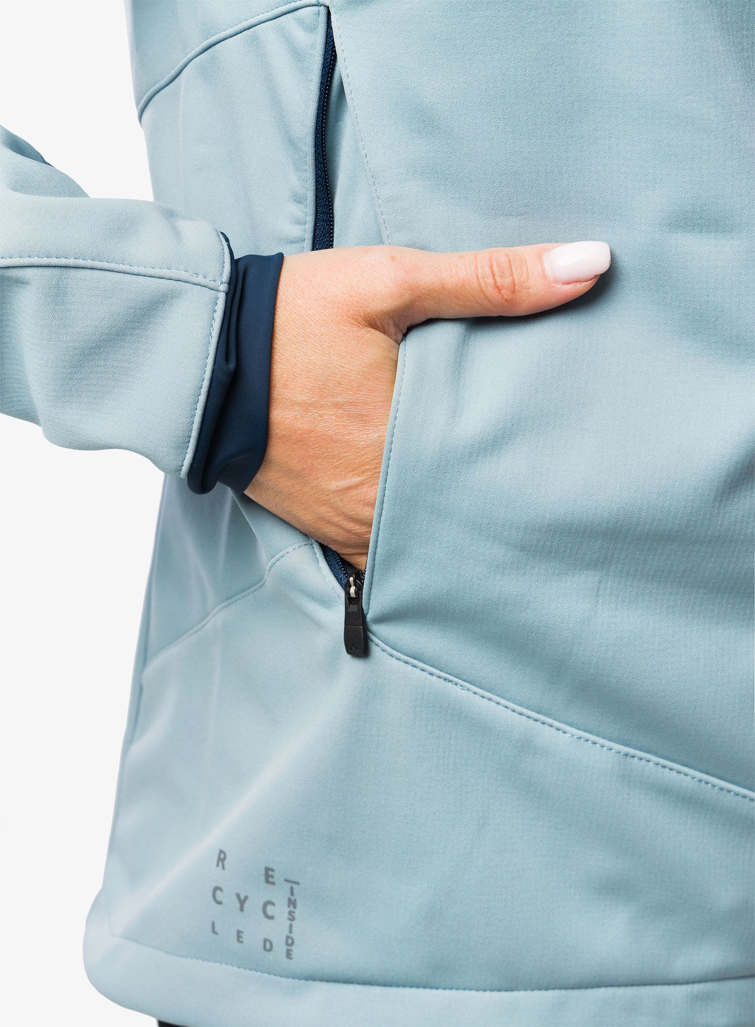 Ženska biciklistička jakna Vaude Qimsa Softshell Jacket - cloudy blue