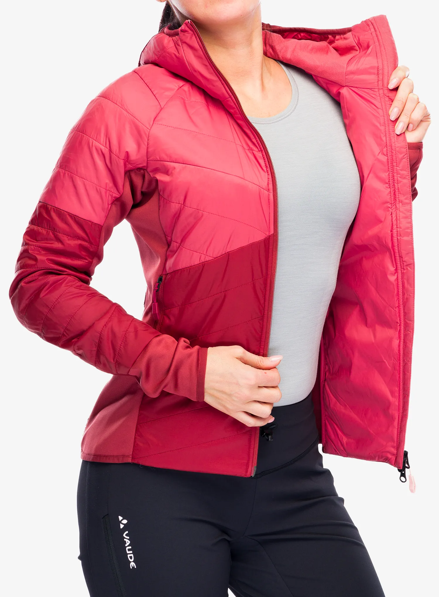 Jakna s postavom ženska Vaude Sesvenna Jacket IV - redeva