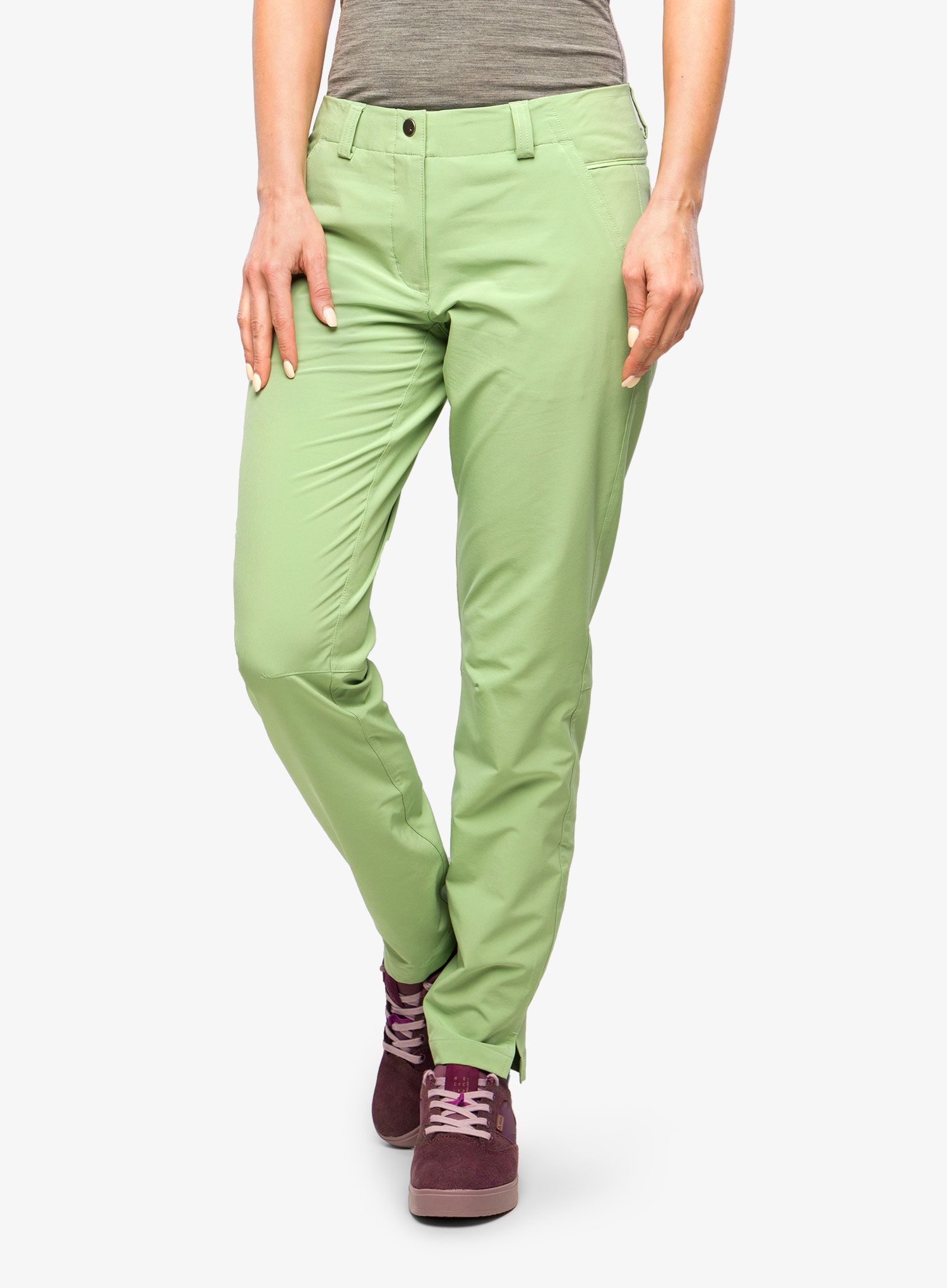 Ženske planinarske hlače Vaude Skomer Pants II - willow green