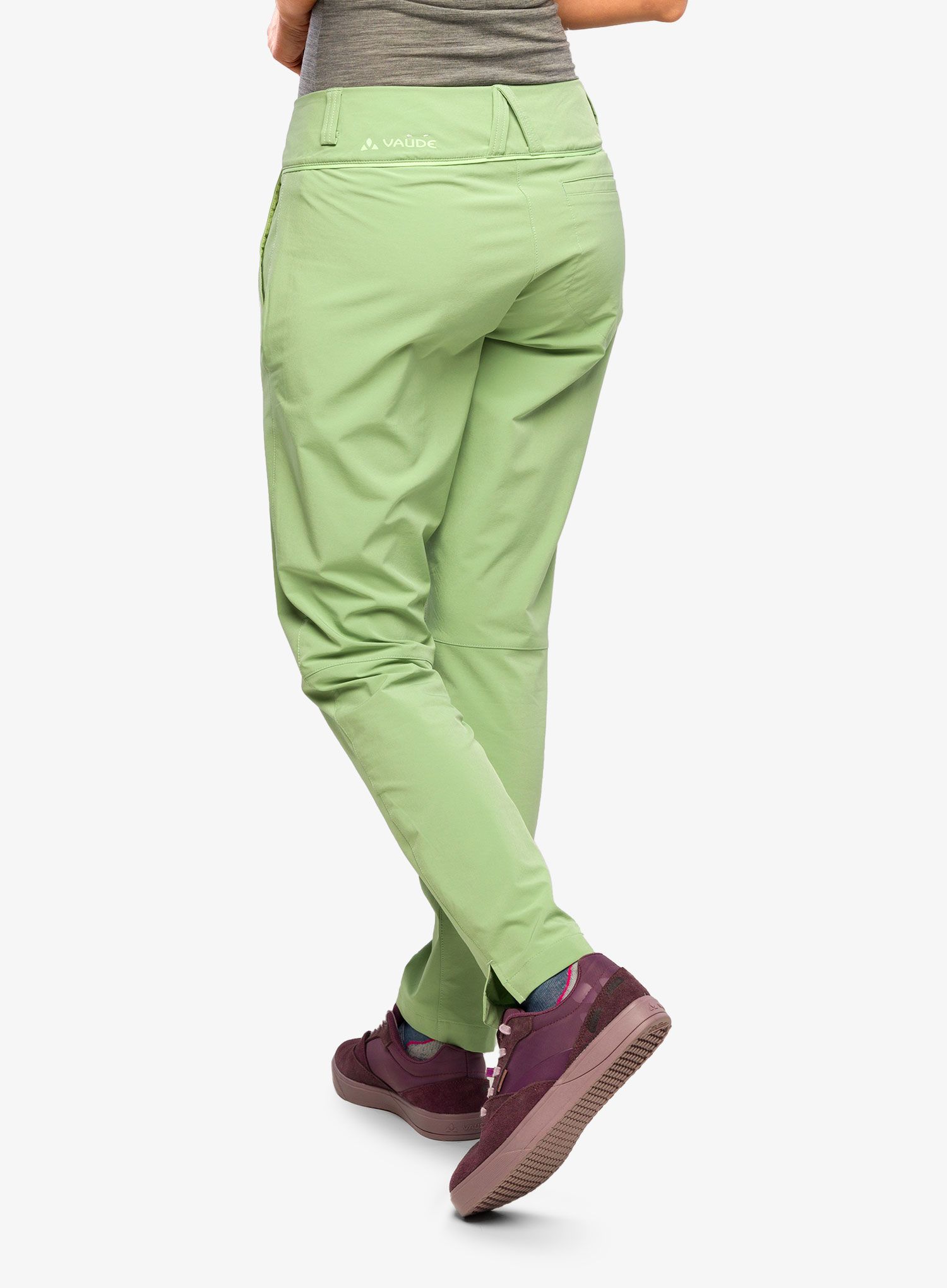 Ženske planinarske hlače Vaude Skomer Pants II - willow green