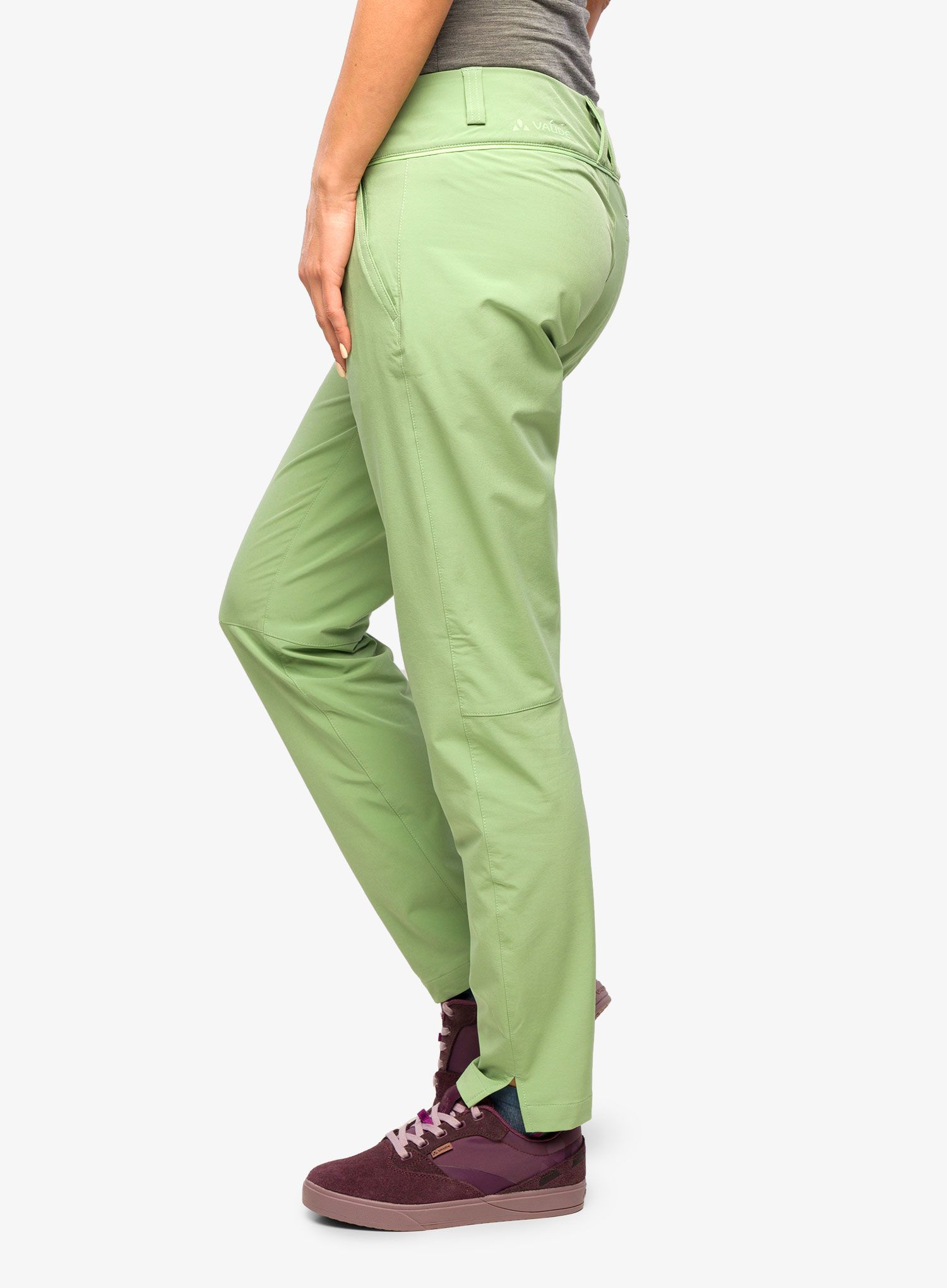 Ženske planinarske hlače Vaude Skomer Pants II - willow green