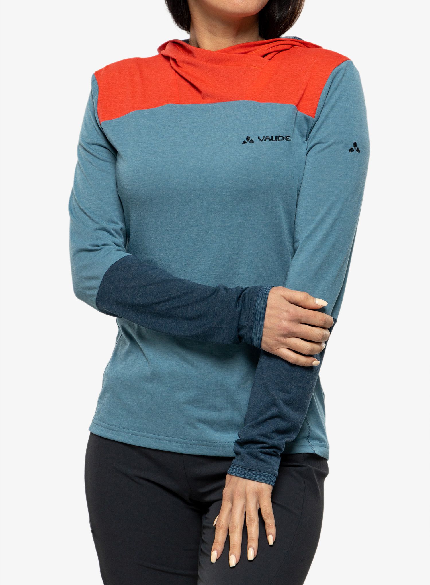 Dukserica s kapuljačom ženska Vaude Tremalzo LS Shirt - blue gray uni