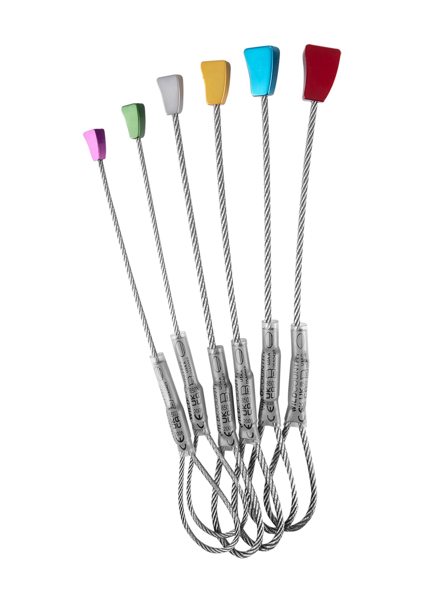 Set zaglavaka Wild Country Superlight Rocks Set 1-6 - grey