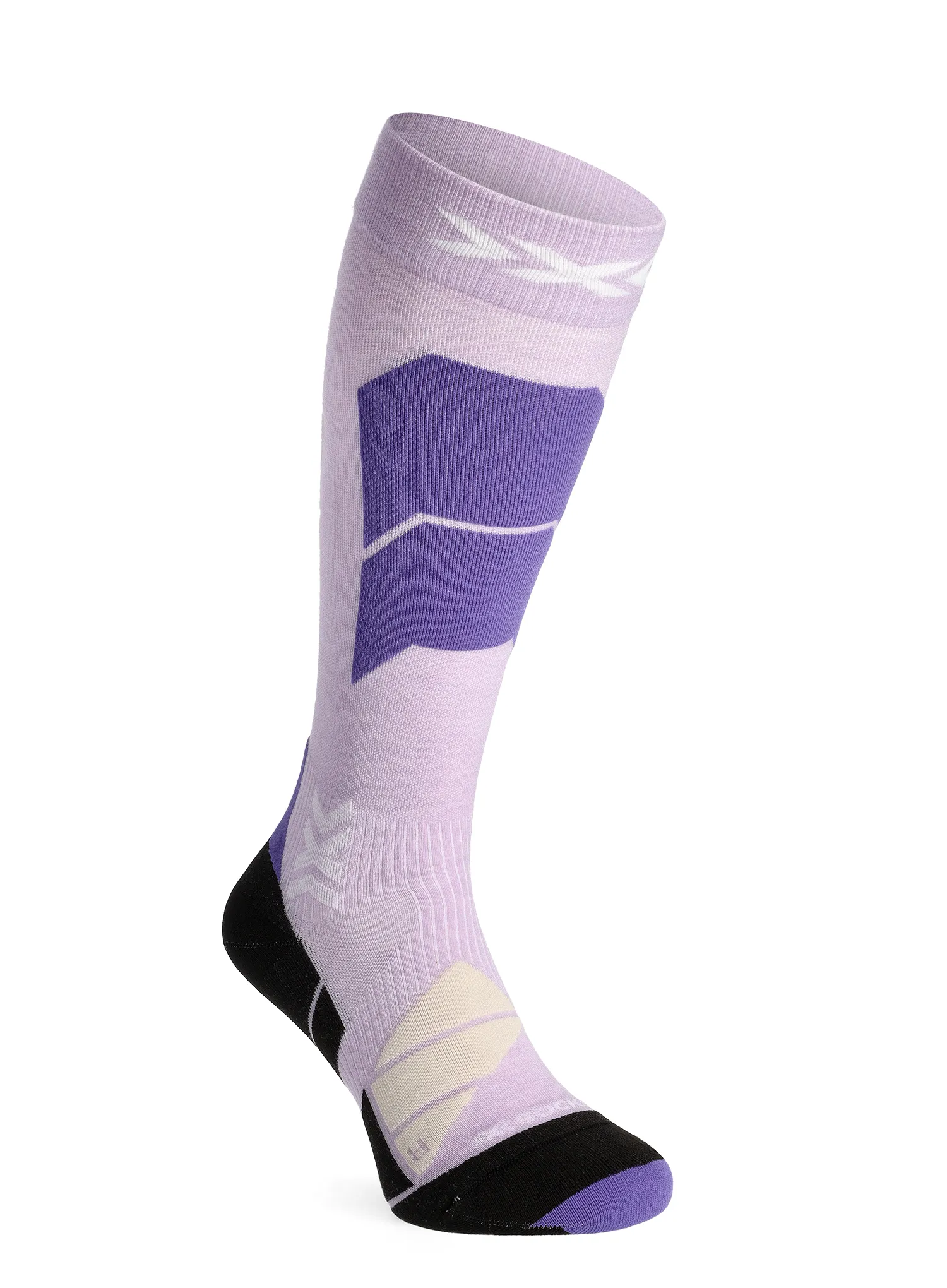 Skijaške čarape X-Socks Ski Perform Merino OTC - muted lavender/light sand
