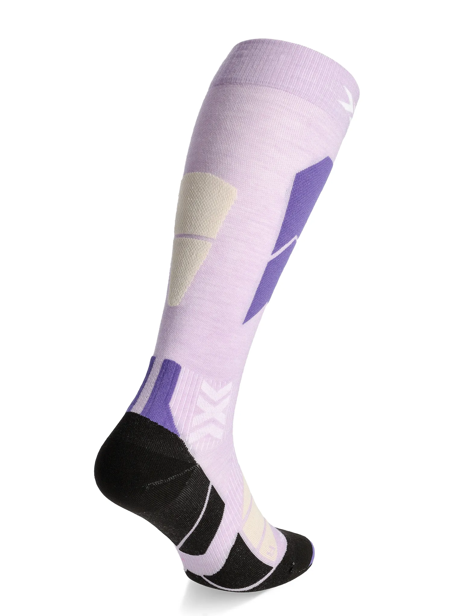 Skijaške čarape X-Socks Ski Perform Merino OTC - muted lavender/light sand