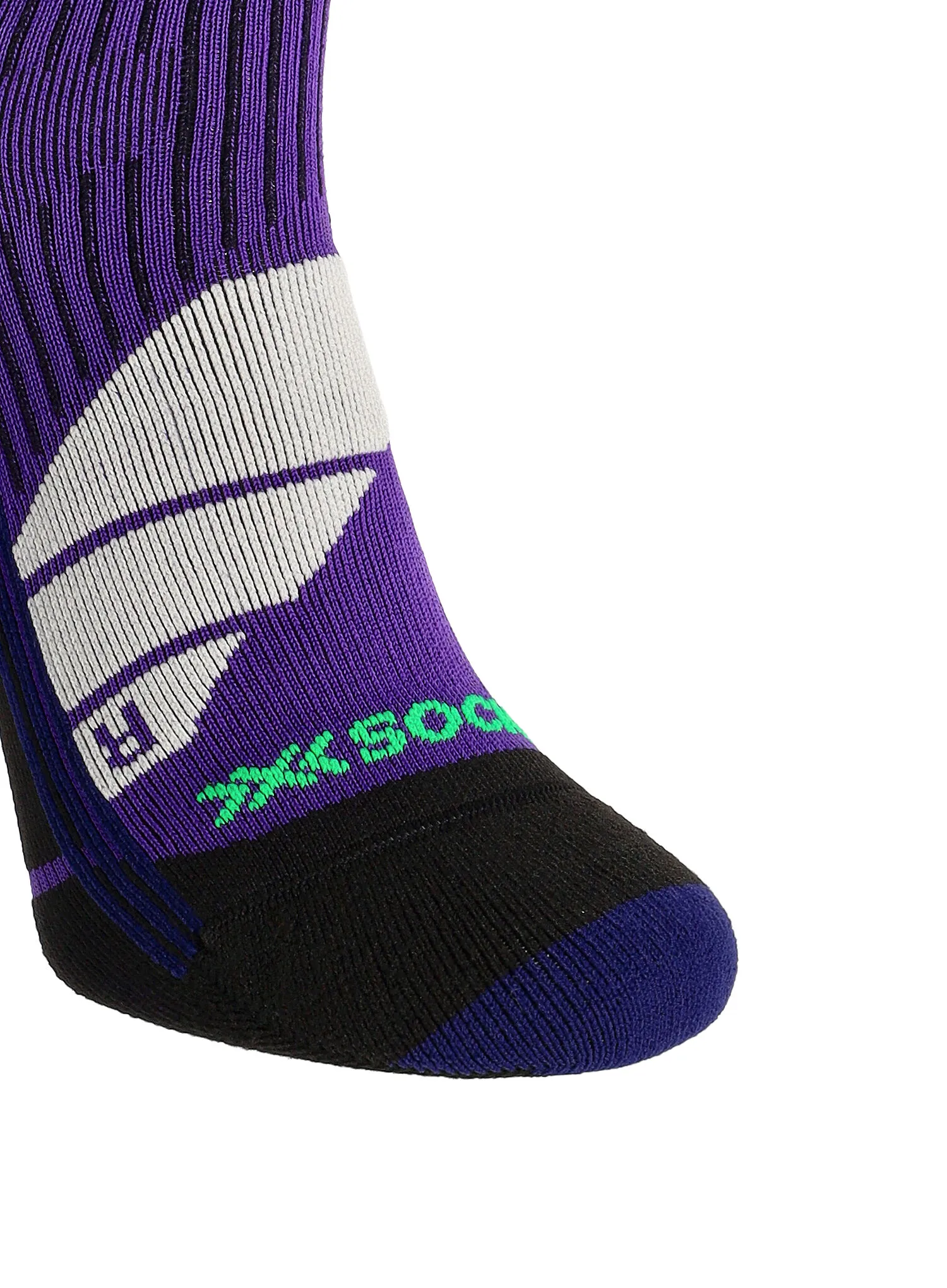 Ženske skijaške čarape X-Socks Ski Perform OTC - deep purple/light sand
