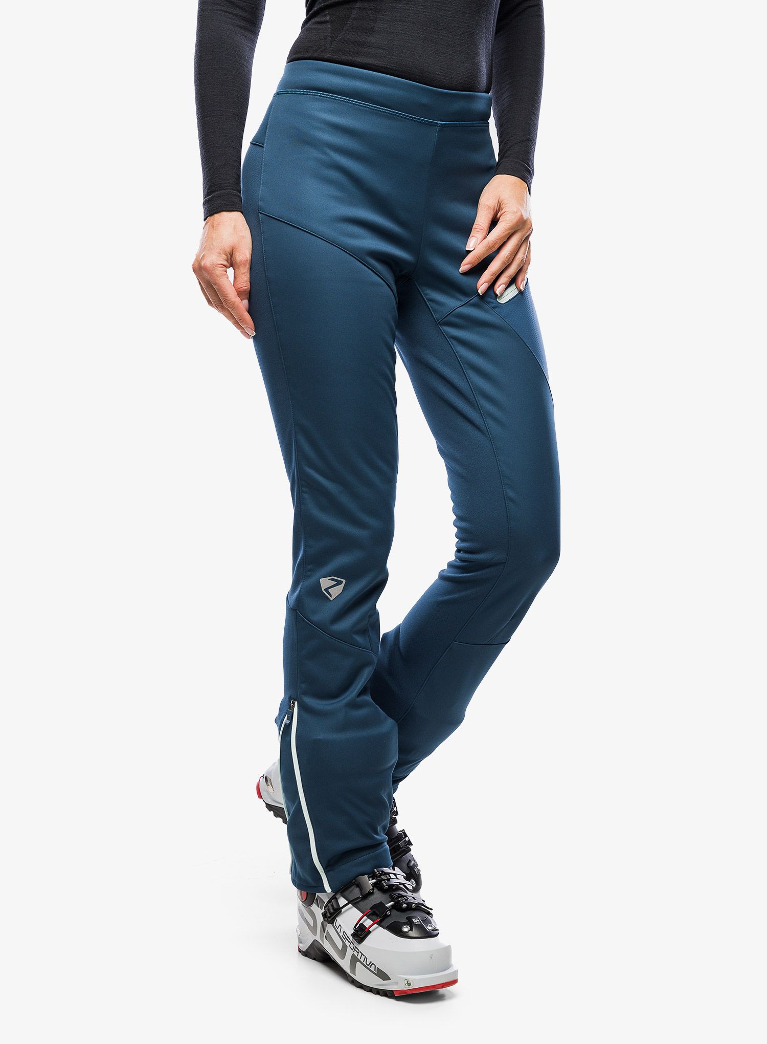 Ženske softshell hlače Ziener Nabelle - hale navy