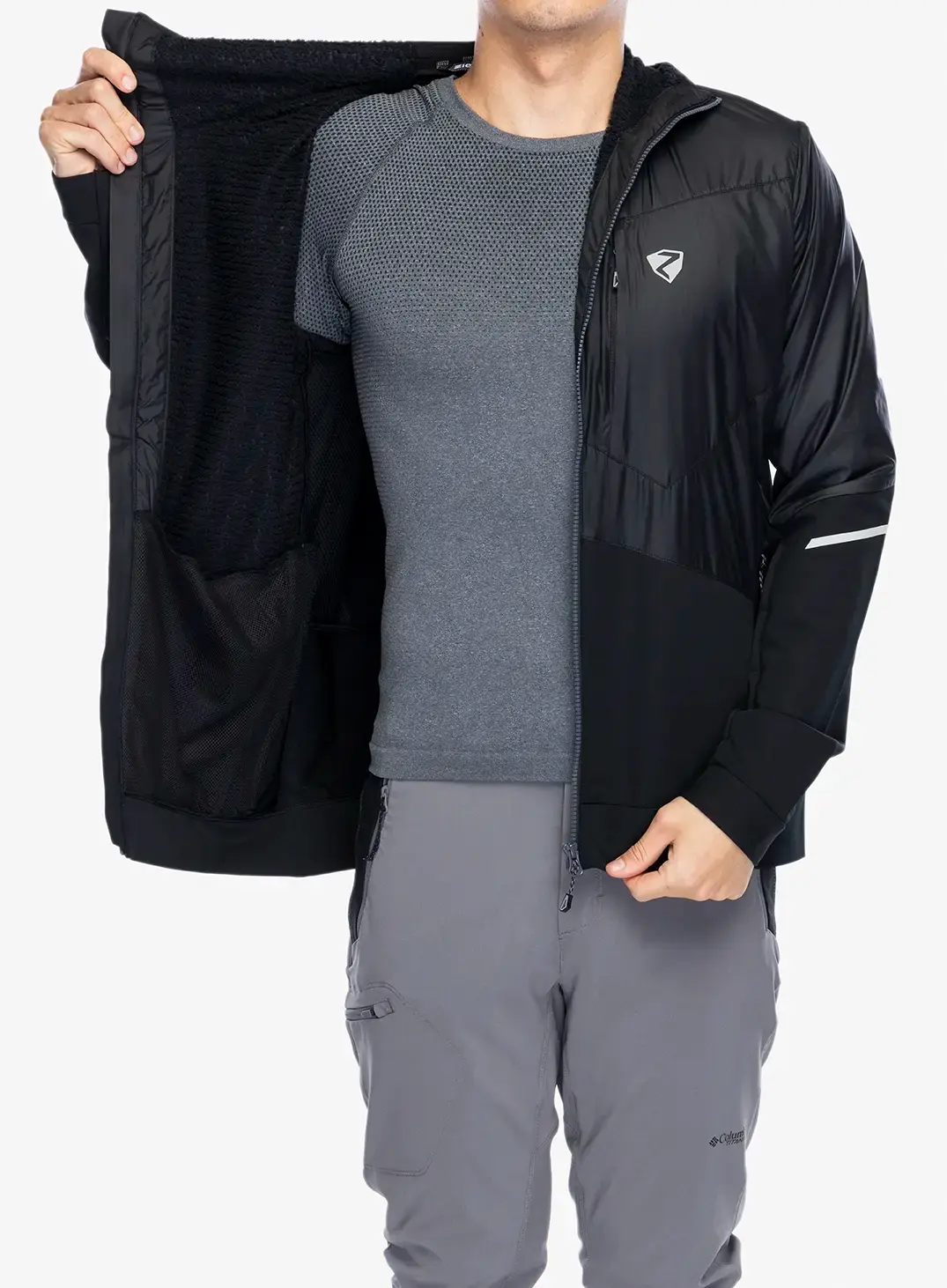 Jakna s postavom Ziener Nikolo - black