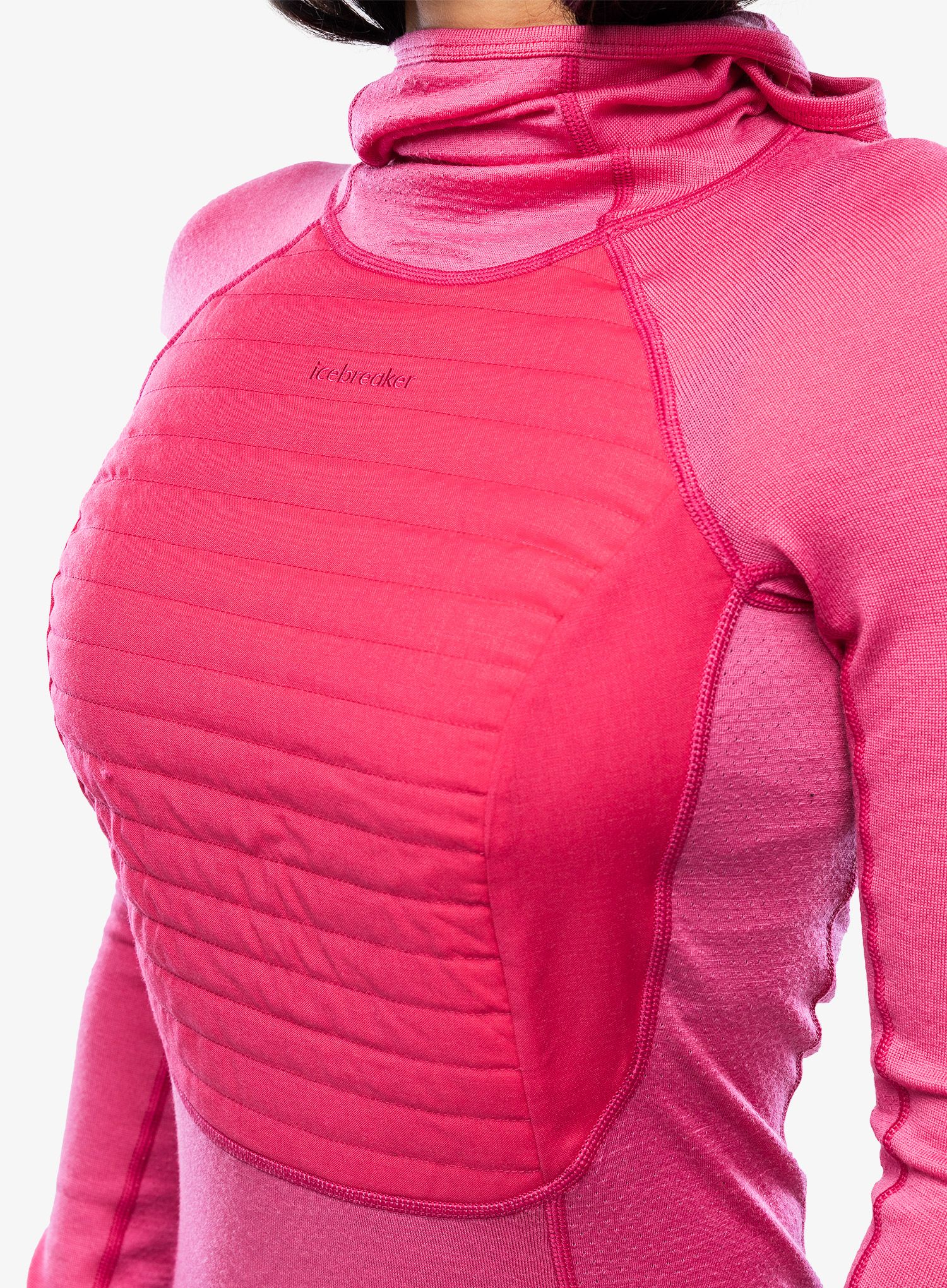 Ženska dukserica Icebreaker ZoneKnit Insulated LS Hoodie - tempo