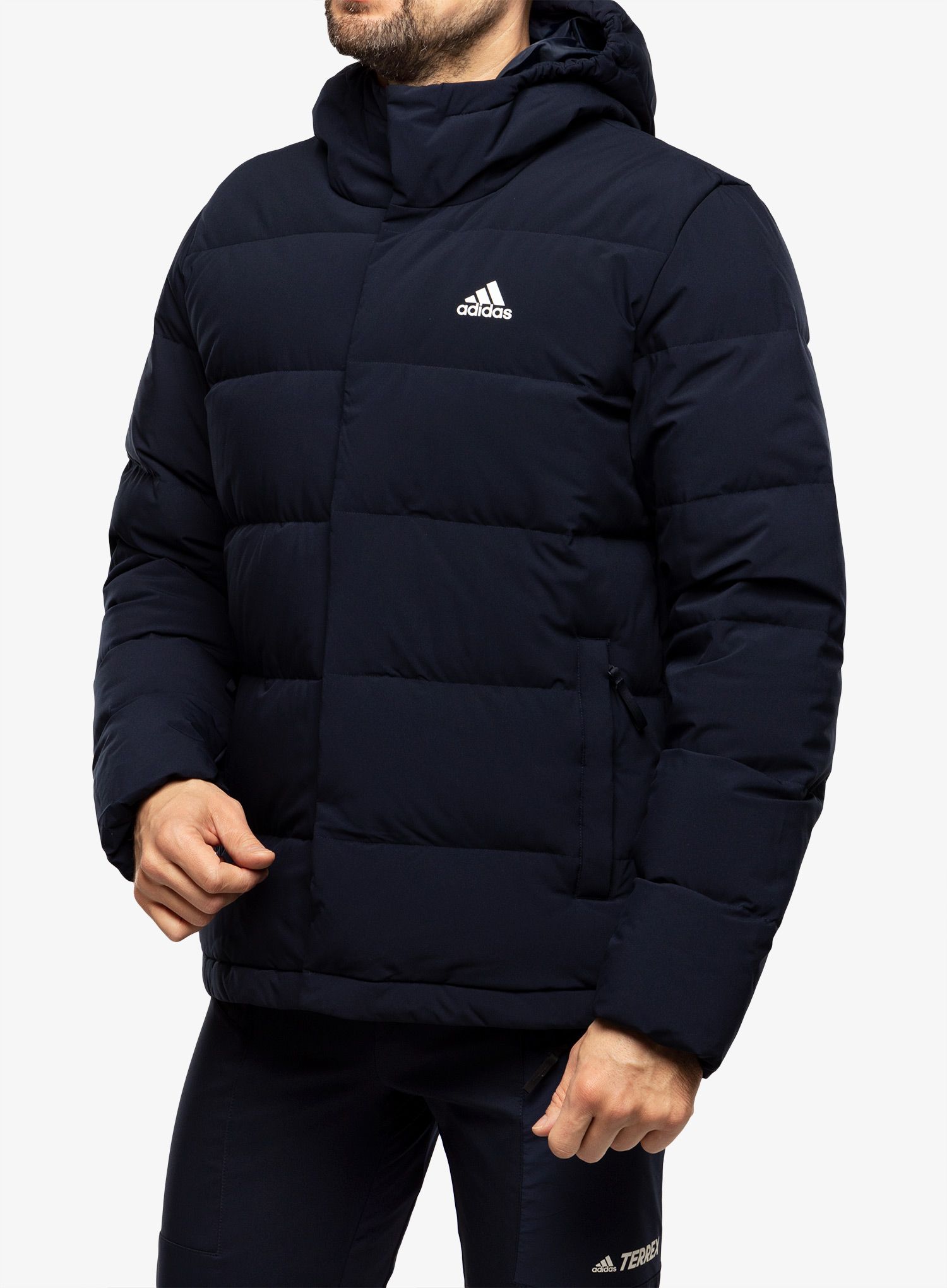 Pernata jakna adidas Helionic Hooded Jacket - legend ink