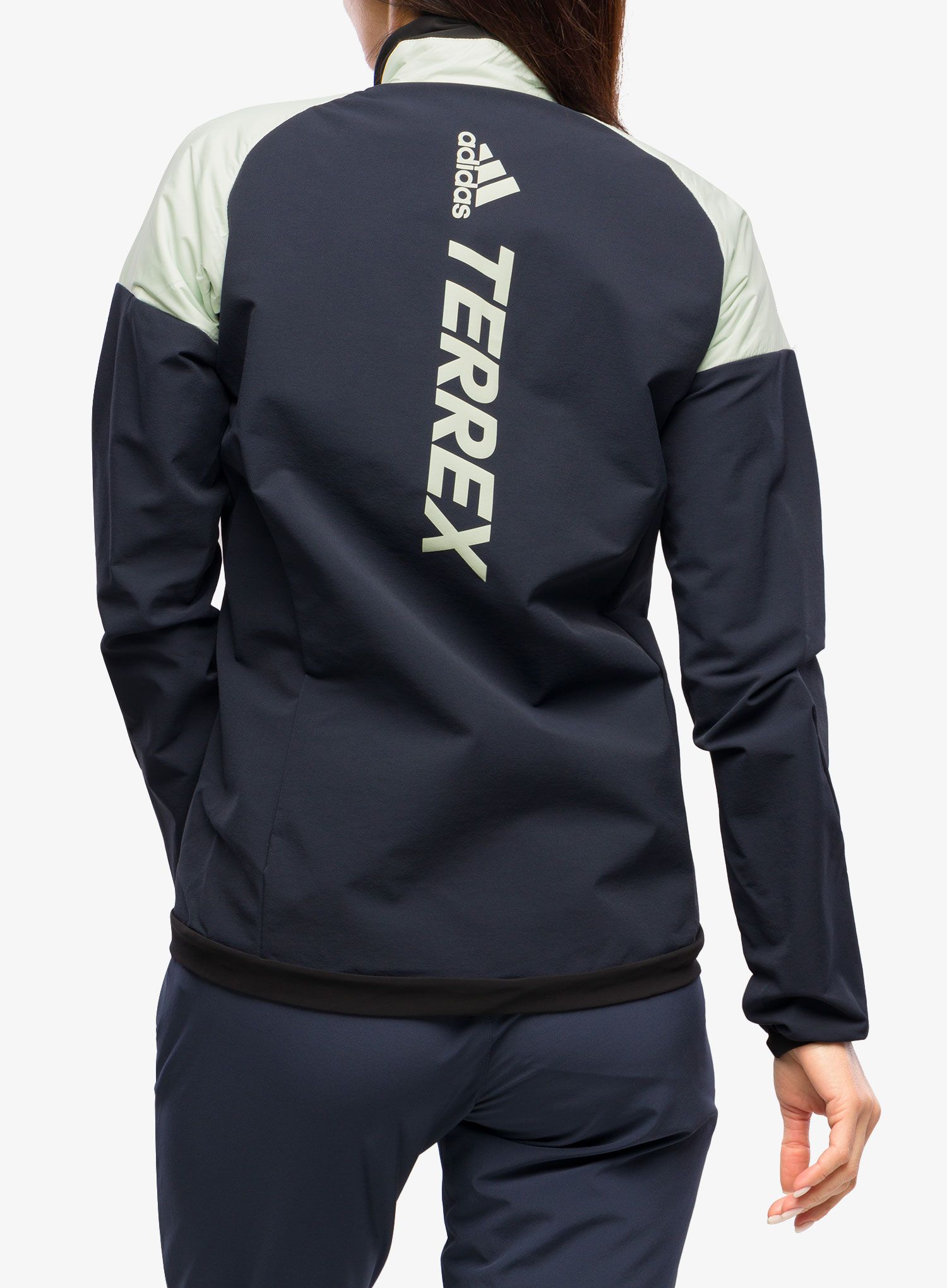 Ženska hibridna jakna adidas TERREX Hybrid Insulation Jacket - legend ink/linen green