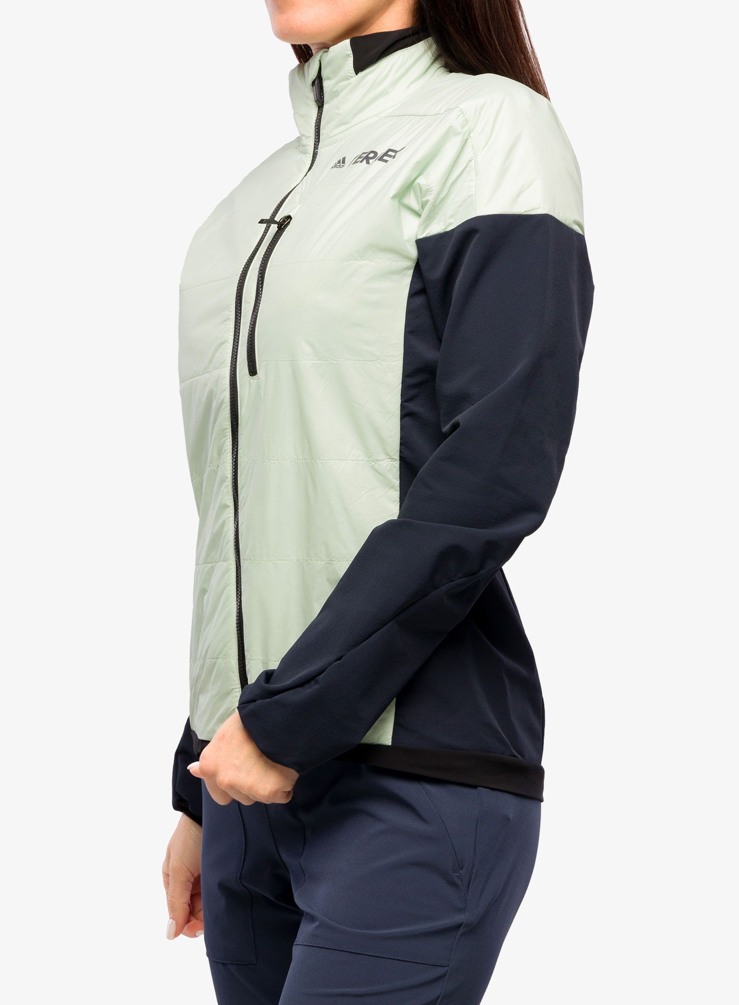 Ženska hibridna jakna adidas TERREX Hybrid Insulation Jacket - legend ink/linen green