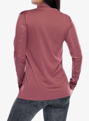 Ženska dukserica adidas TERREX Multi Half-Zip LS Tee - quiet crimson