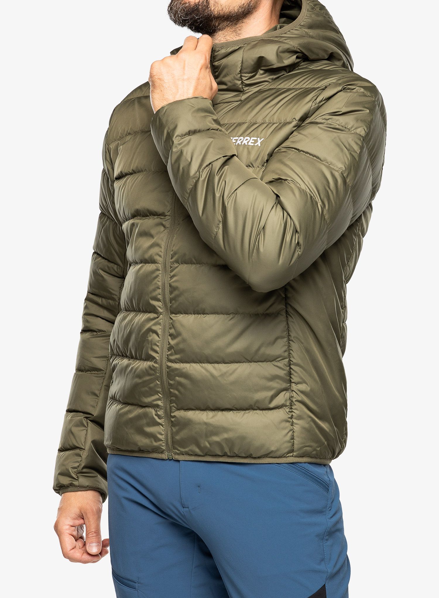 Pernata jakna adidas TERREX Multi Light Down Hooded Jacket - olistr