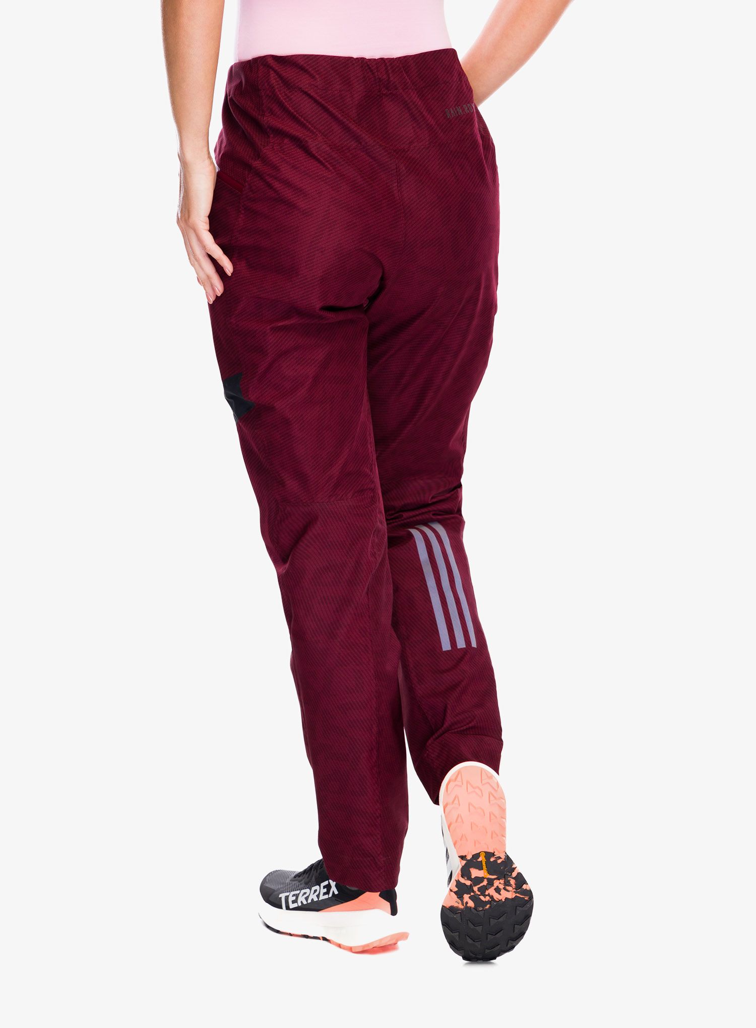 Ženske softshell hlače adidas TERREX Primeknit Pants - shadow red