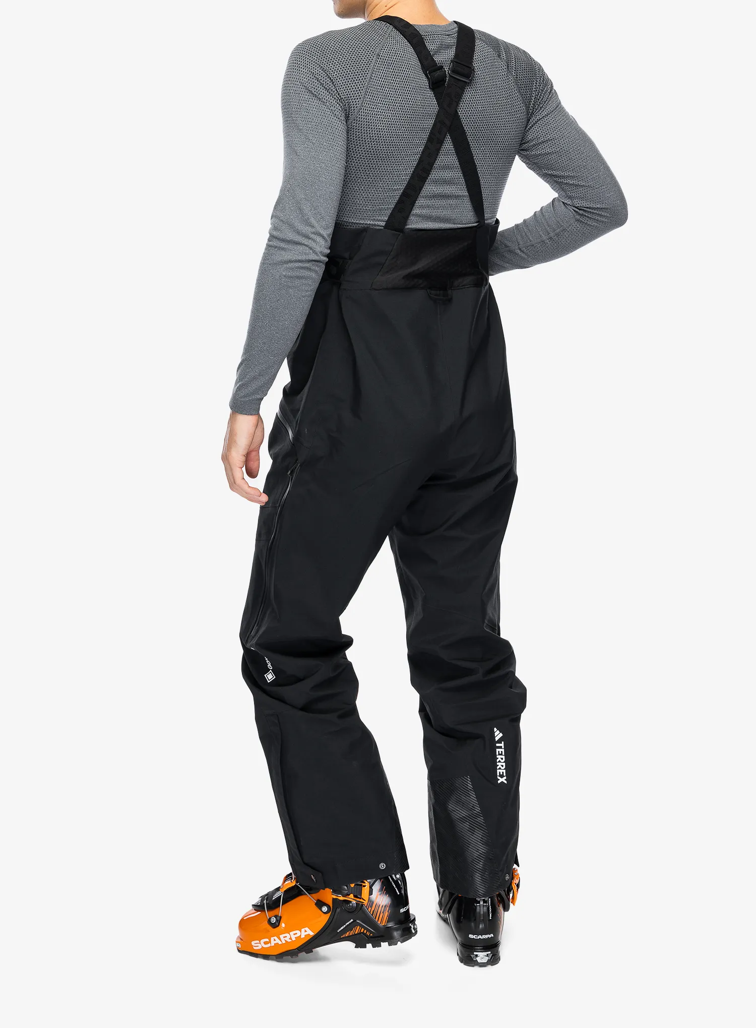 Kišne hlače adidas TERREX Techrock 3L GORE-TEX C-Knit Bib Pants - black