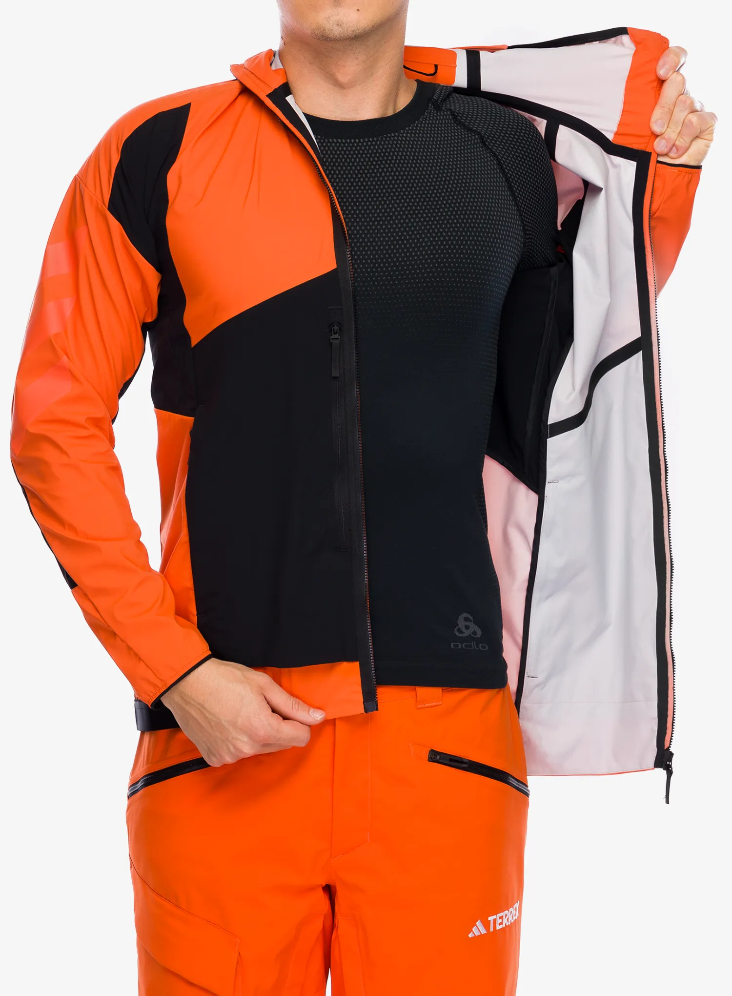 Softshell jakna adidas TERREX Techrock GORE-TEX WINDSTOPPER Softshell Jkt - semi impact orange/black
