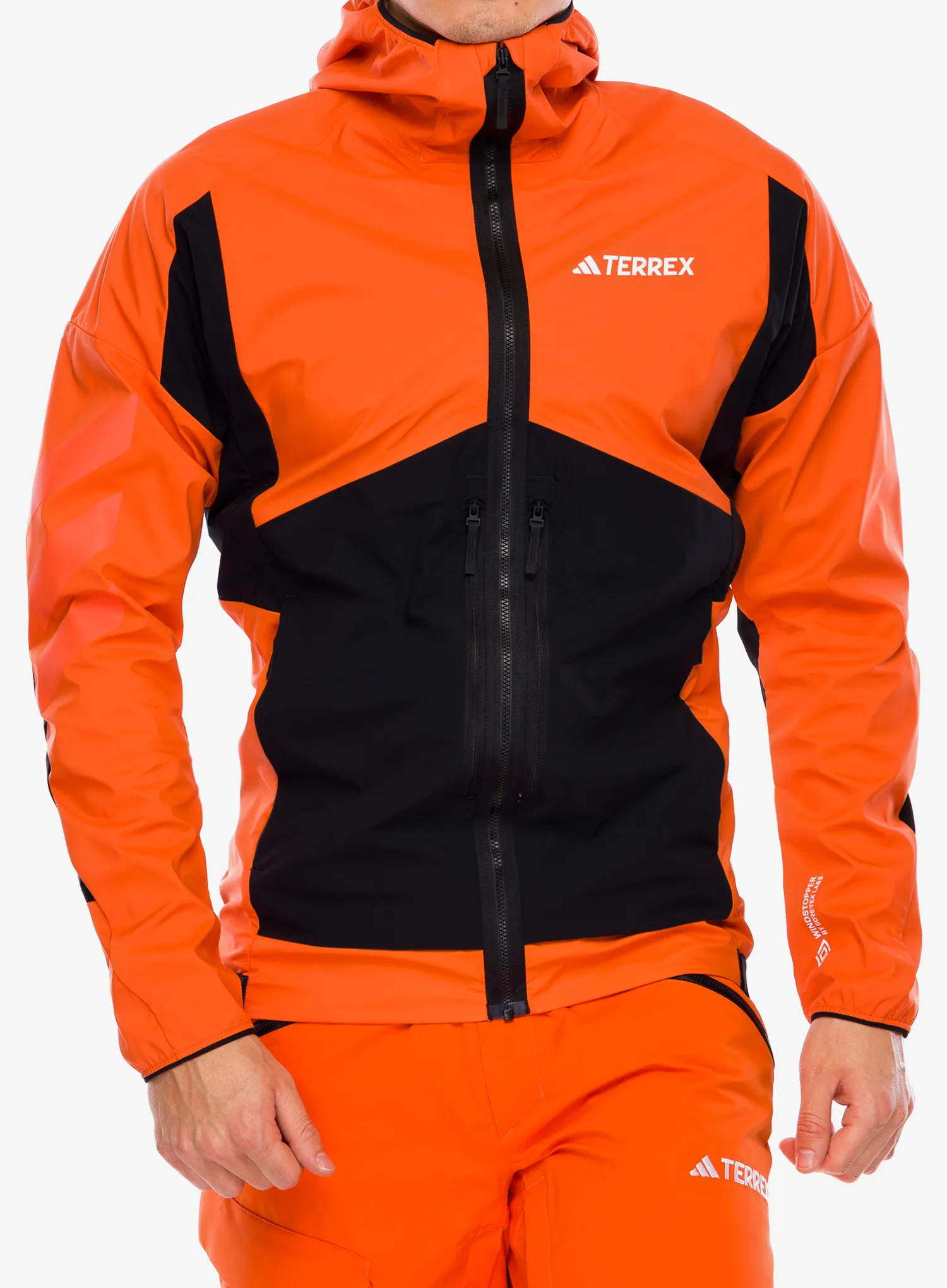 Softshell jakna adidas TERREX Techrock GORE-TEX WINDSTOPPER Softshell Jkt - semi impact orange/black