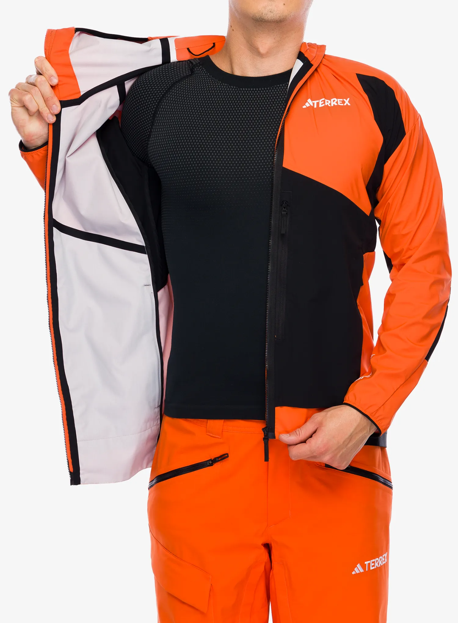 Softshell jakna adidas TERREX Techrock GORE-TEX WINDSTOPPER Softshell Jkt - semi impact orange/black