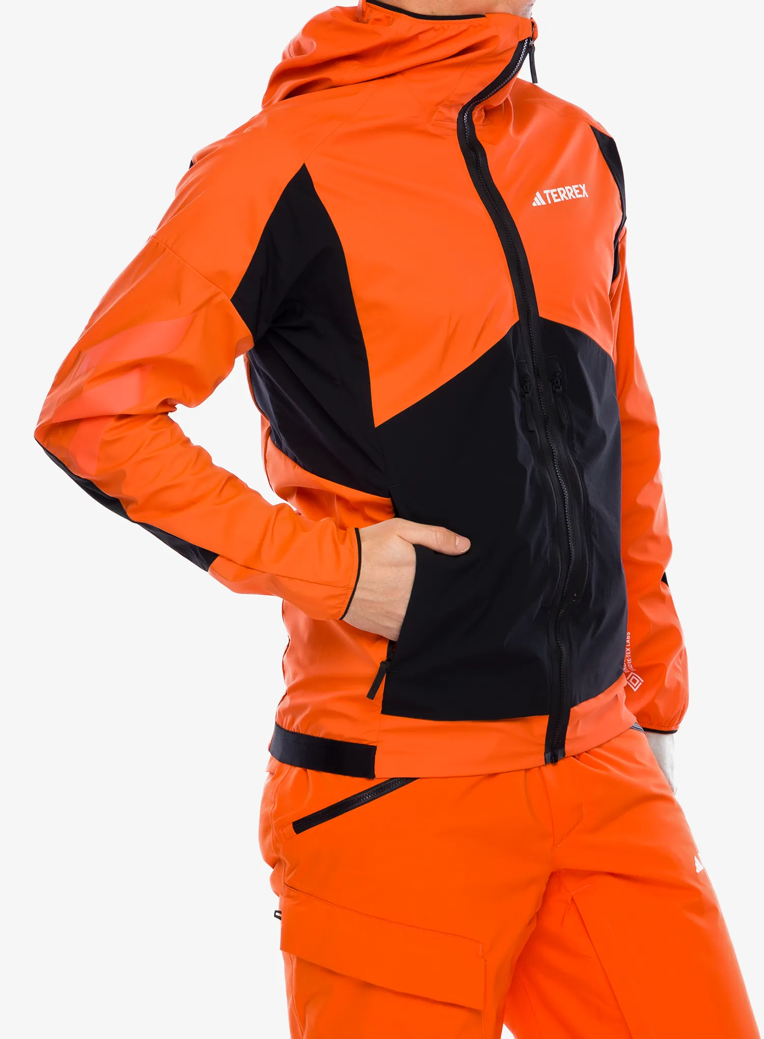 Softshell jakna adidas TERREX Techrock GORE-TEX WINDSTOPPER Softshell Jkt - semi impact orange/black