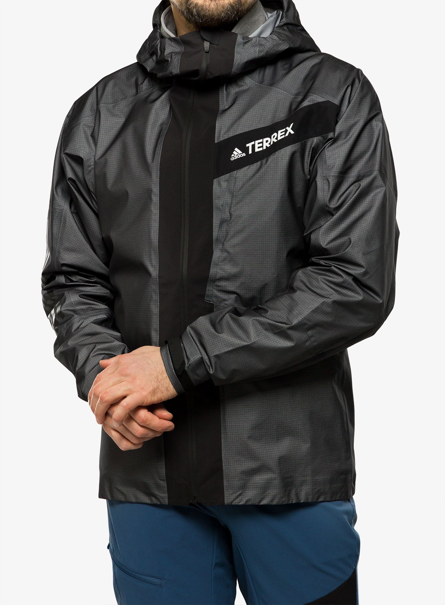 Kišna jakna adidas TERREX Techrock Light GORE-TEX Jacket - black