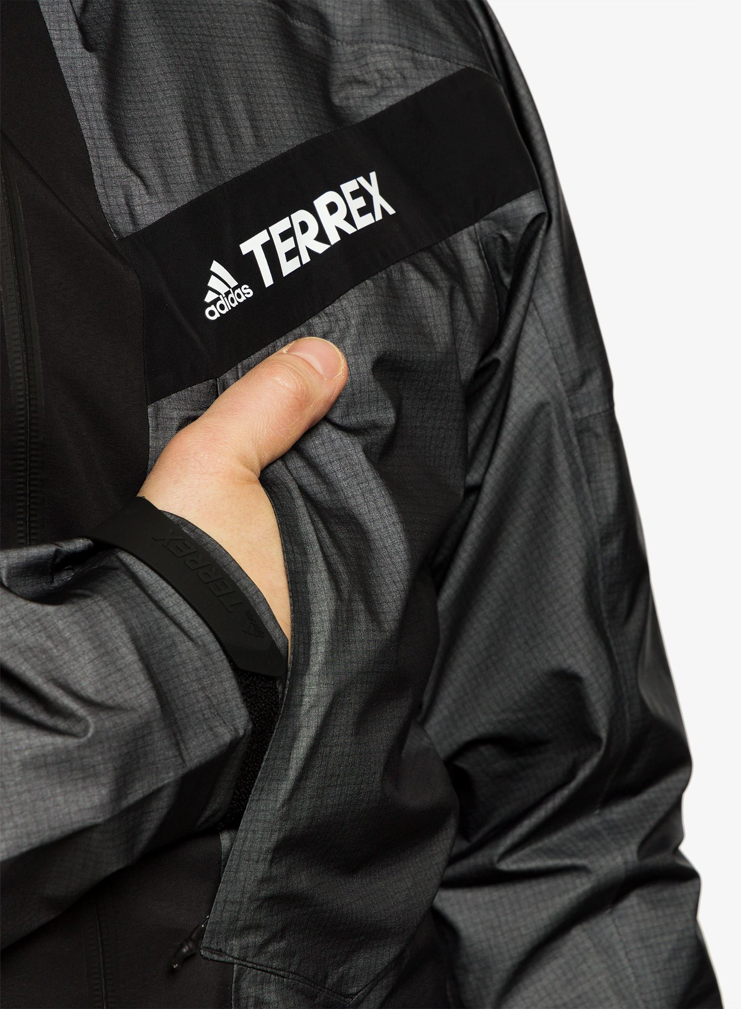 Kišna jakna adidas TERREX Techrock Light GORE-TEX Jacket - black