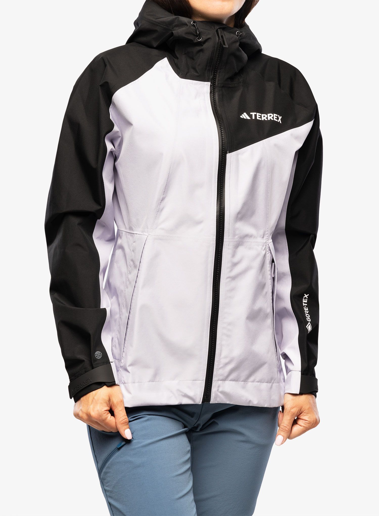 Ženska jakna s membranom adidas TERREX Xperior GORE-TEX Paclite Rain Jacket - silver dawn/black