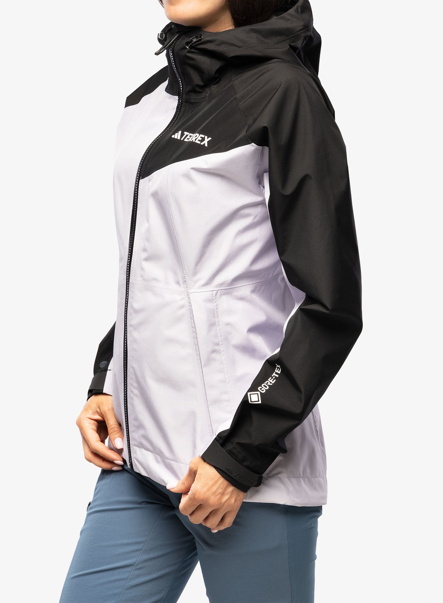 Ženska jakna s membranom adidas TERREX Xperior GORE-TEX Paclite Rain Jacket - silver dawn/black