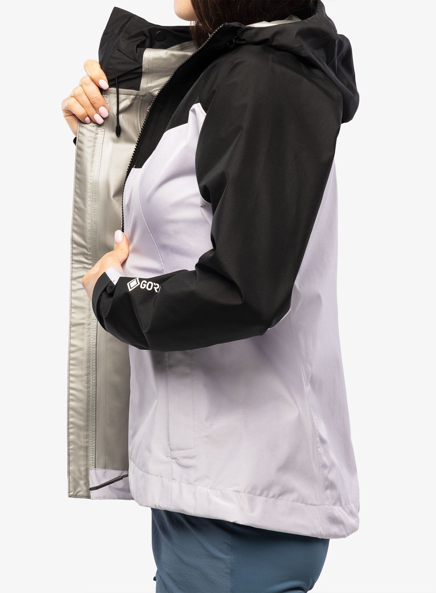 Ženska jakna s membranom adidas TERREX Xperior GORE-TEX Paclite Rain Jacket - silver dawn/black