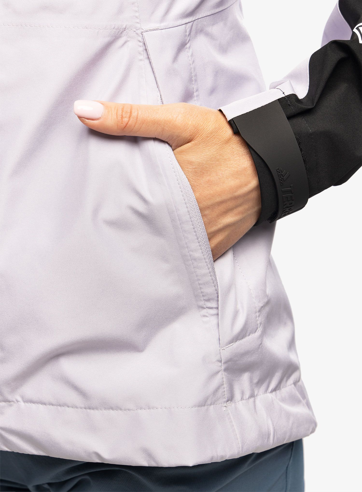 Ženska jakna s membranom adidas TERREX Xperior GORE-TEX Paclite Rain Jacket - silver dawn/black