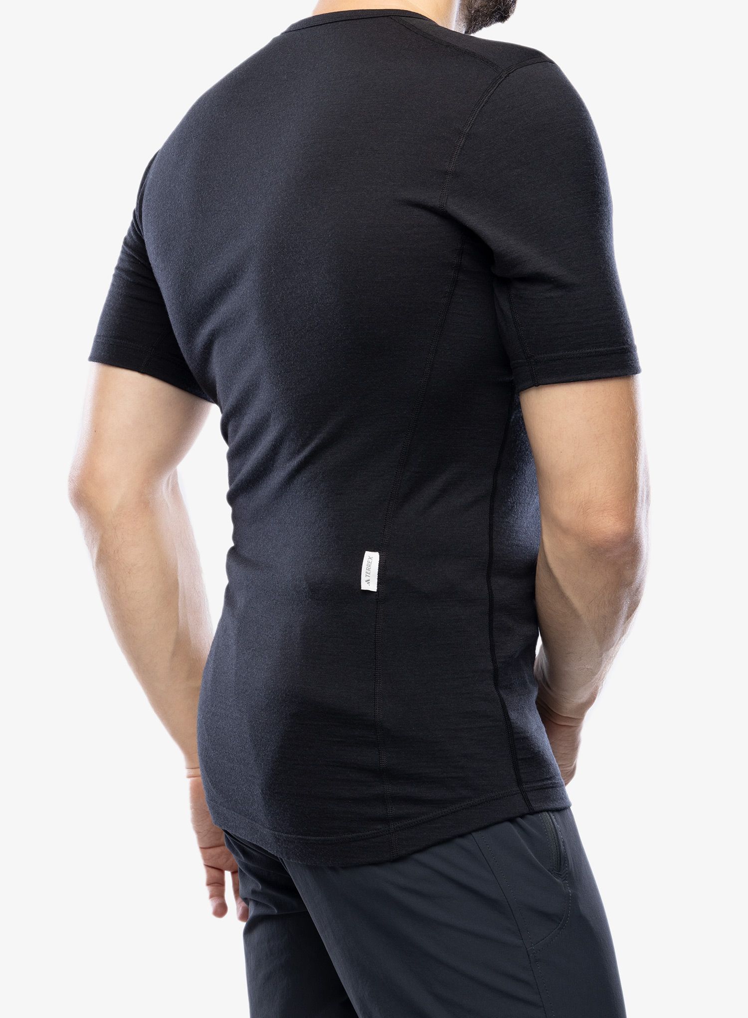 Termo majica adidas TERREX Xperior Merino 200 Base Layer SS - black