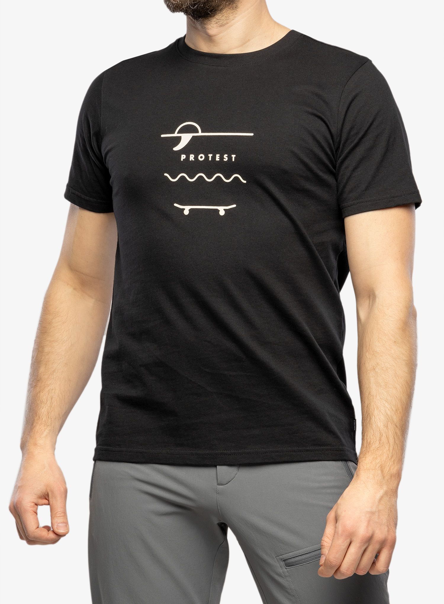Pamučna majica Protest Prtahaird T-Shirt - true black