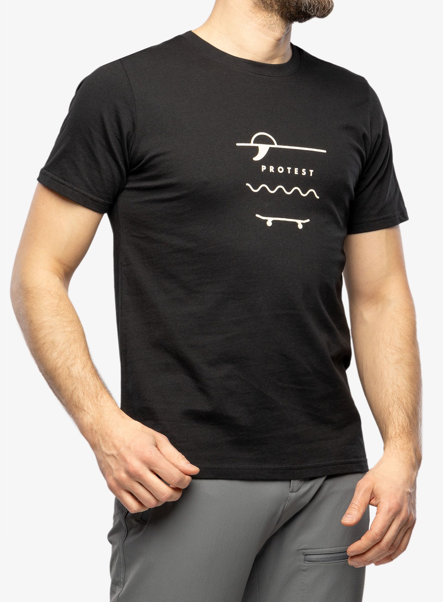 Pamučna majica Protest Prtahaird T-Shirt - true black