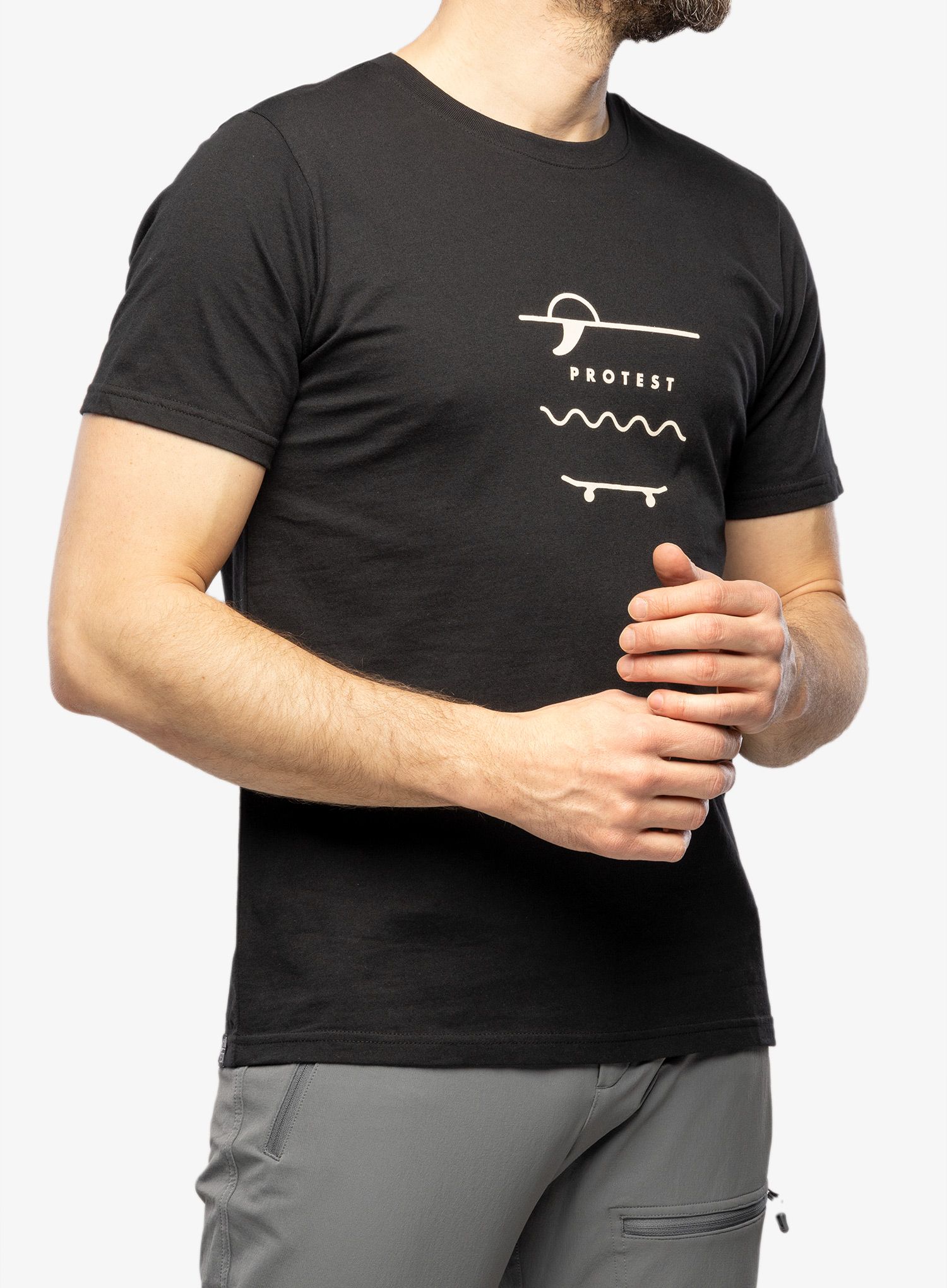 Pamučna majica Protest Prtahaird T-Shirt - true black