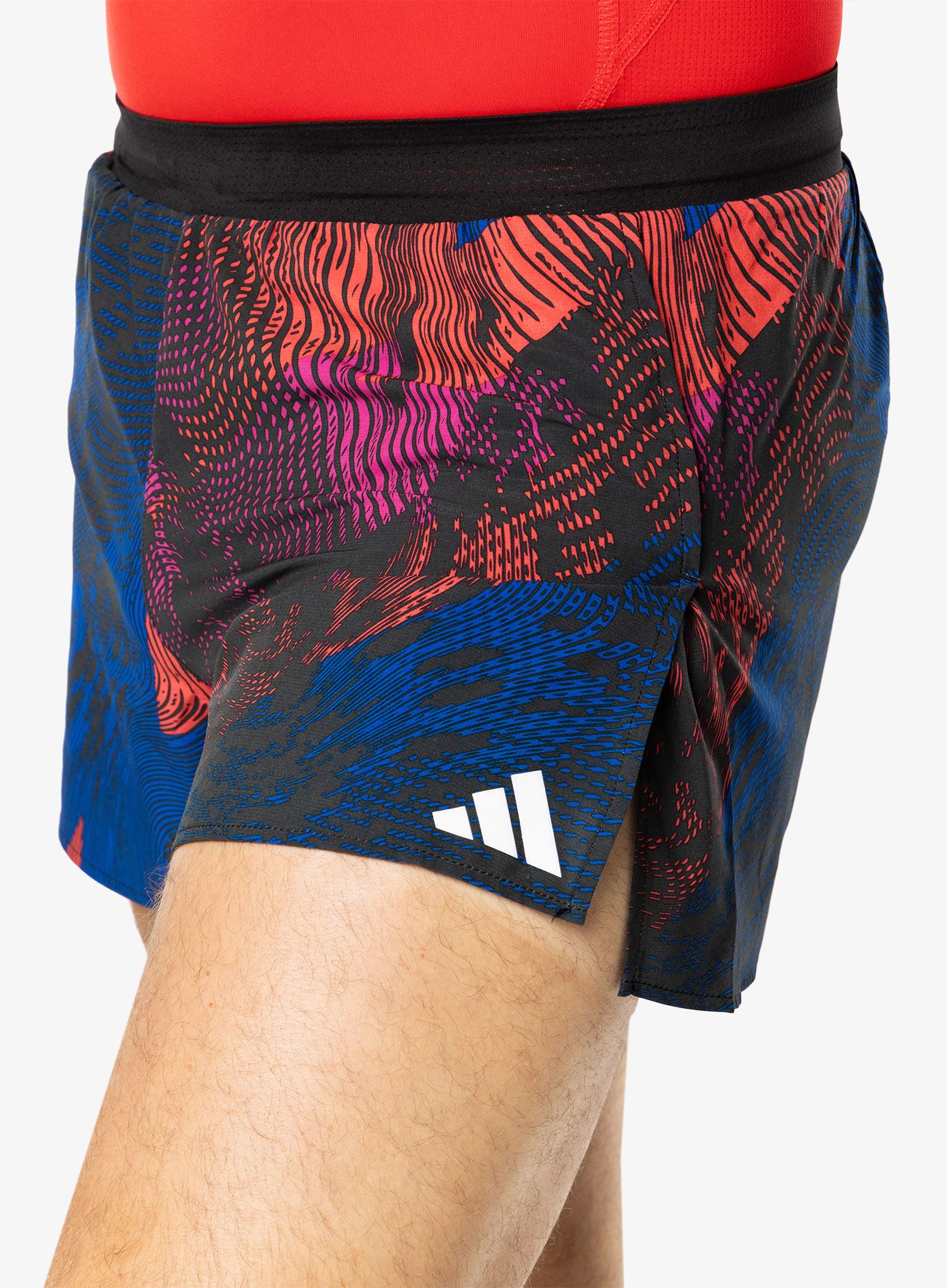 Kratke hlače za trčanje adidas Adizero Split Shorts - multi/black/red