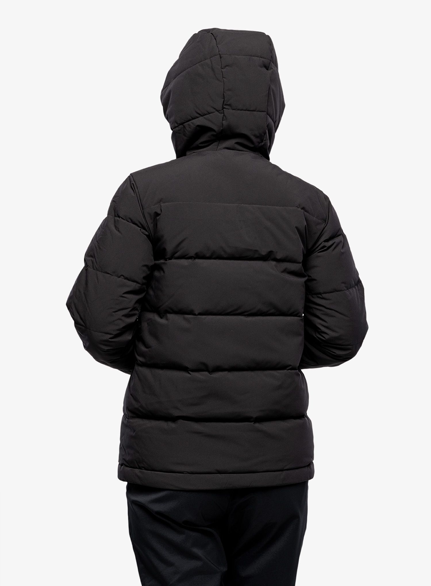 Ženska perjana jakna adidas Helionic Hooded Jacket - black