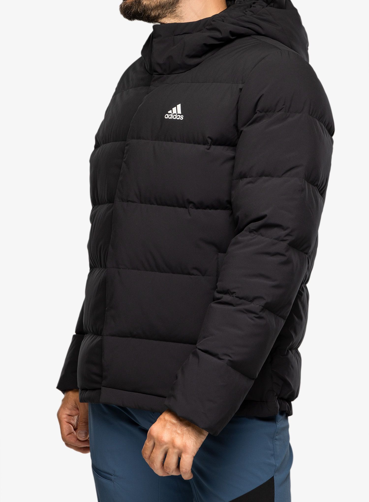Pernata jakna adidas Helionic Hooded Jacket - black