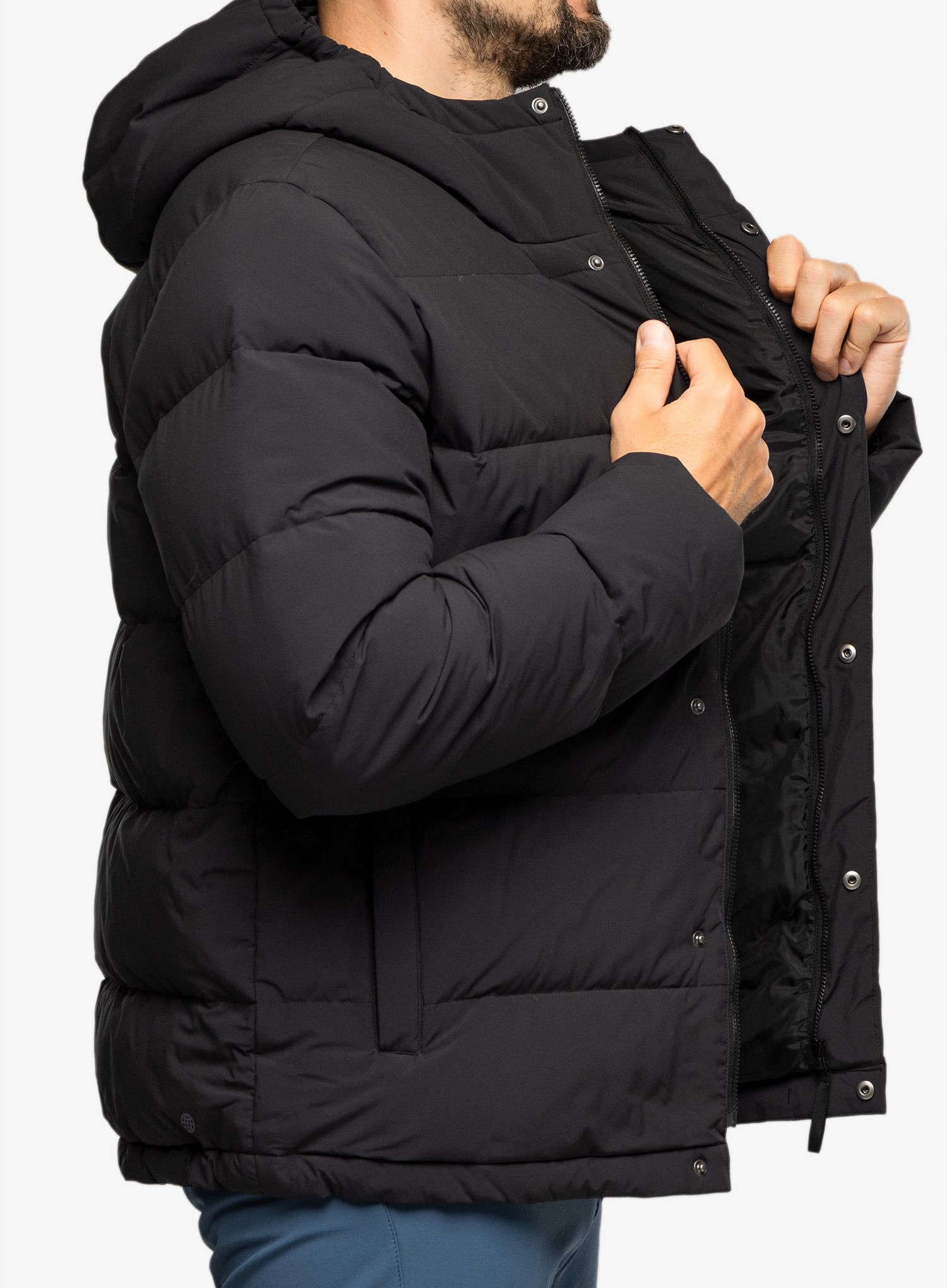 Pernata jakna adidas Helionic Hooded Jacket - black