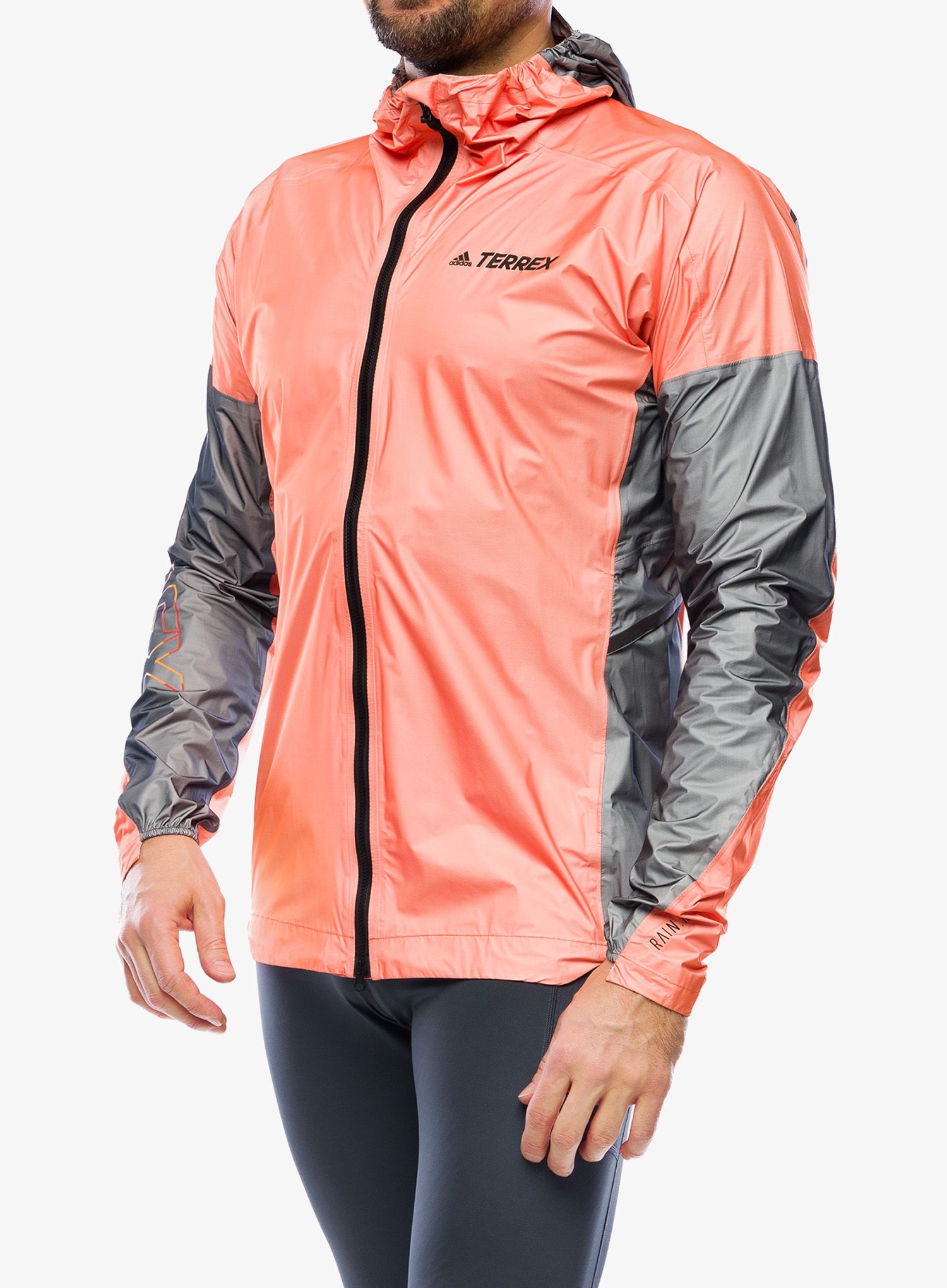 Jakna za tr anje adidas TERREX Agravic 3L Pro Rain Jacket semi impact orange