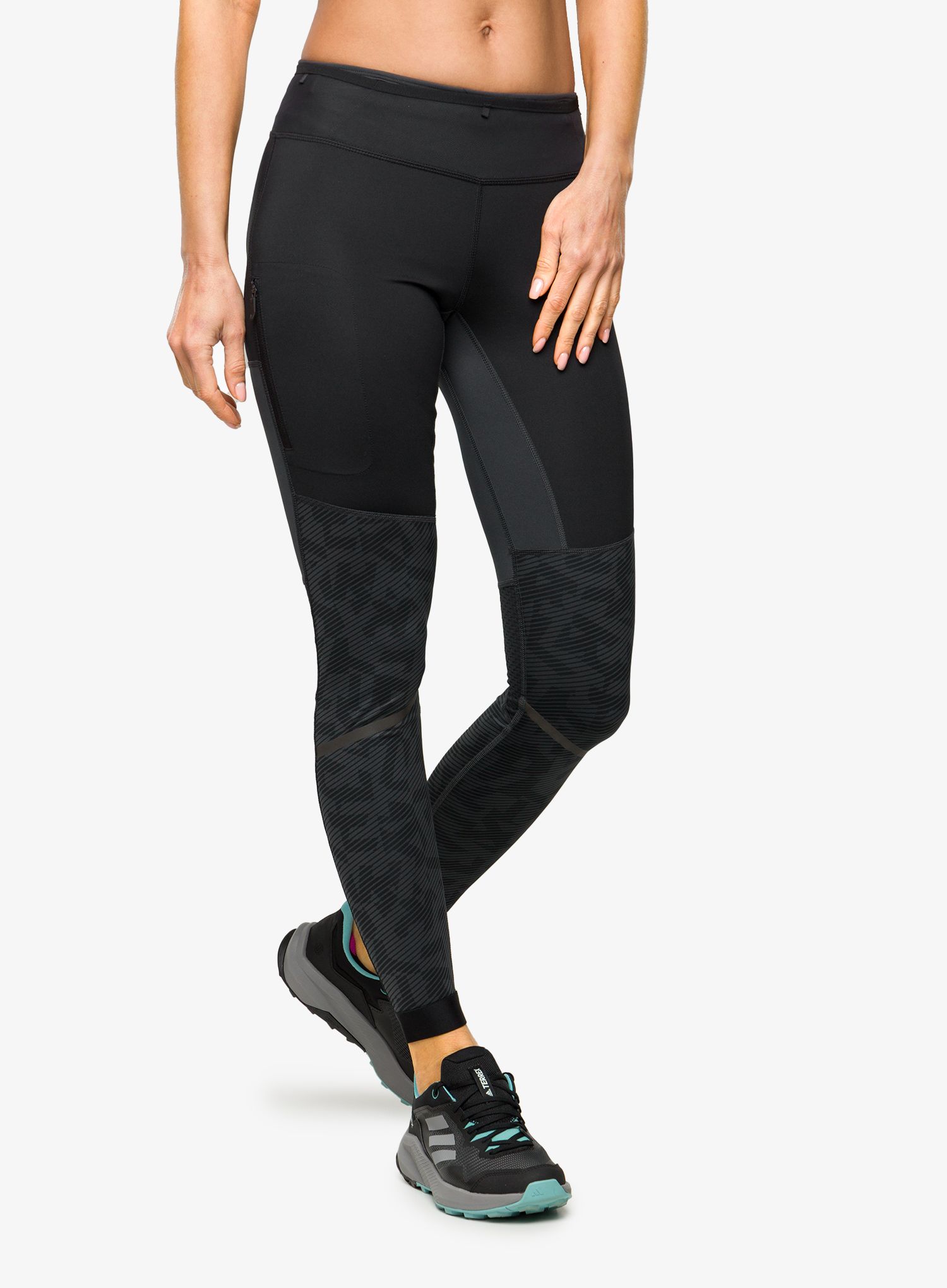 Ženske tajice za trčanje adidas TERREX Agravic Trail Running Tights - carbon