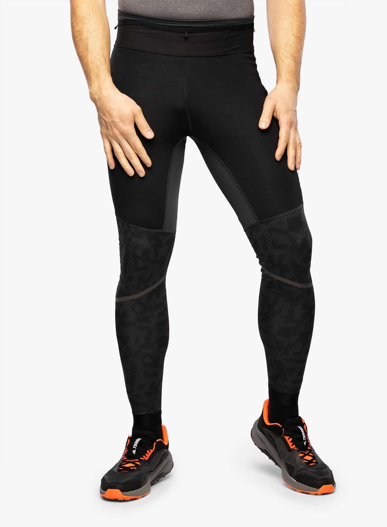 Tajice za trčanje adidas TERREX Agravic Trail Running Tights - carbon