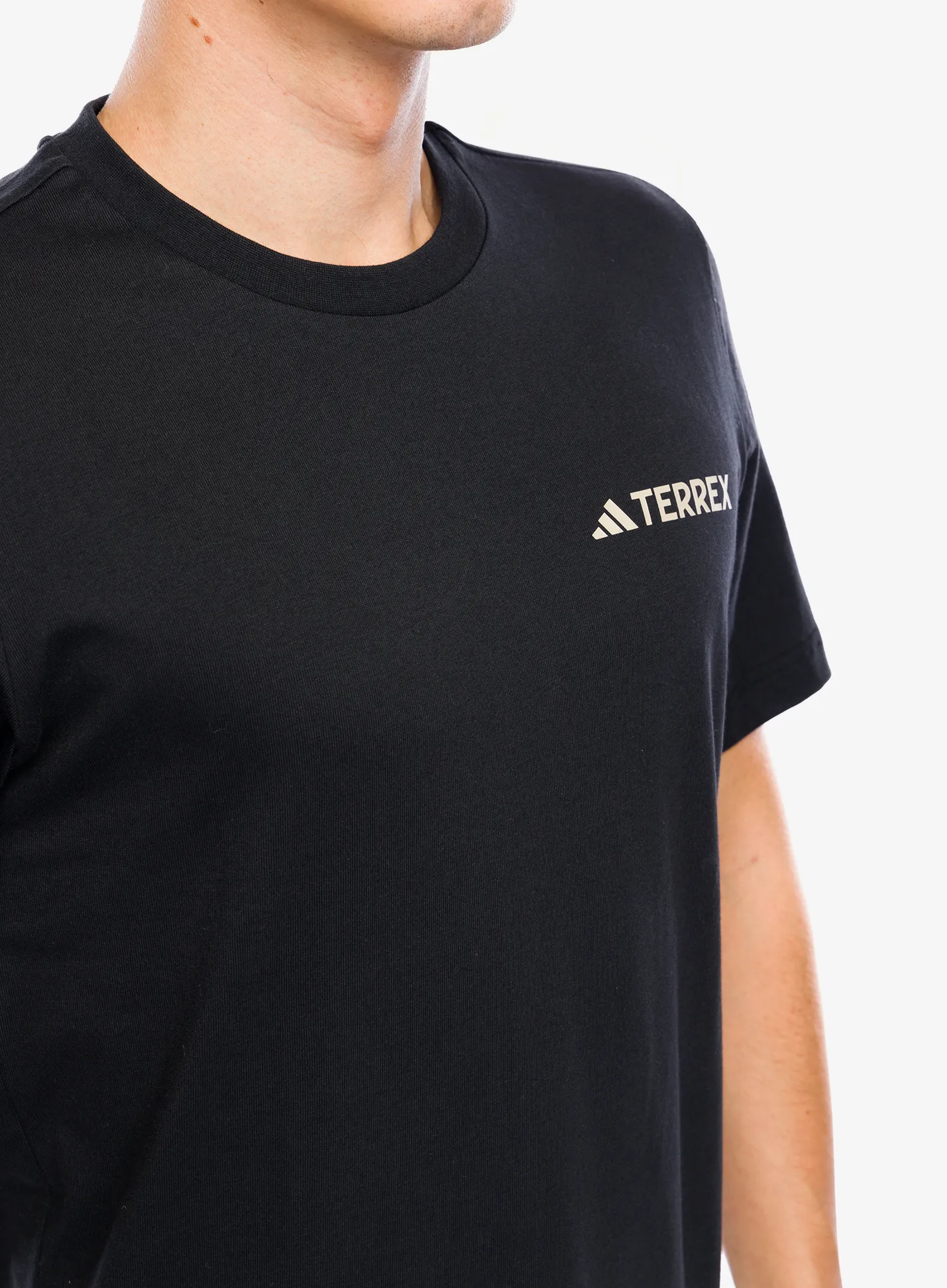 Pamučna majica adidas TERREX Back Graphic T-Shirt - black