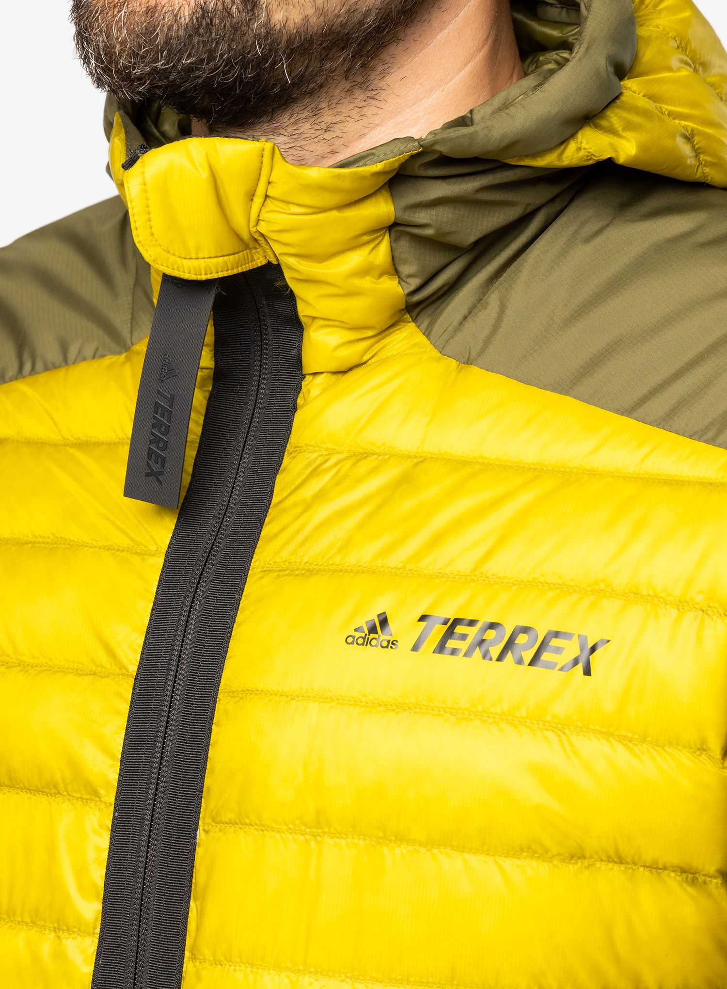 Pernata jakna adidas TERREX Down Hoody - pulse olive/focus olive