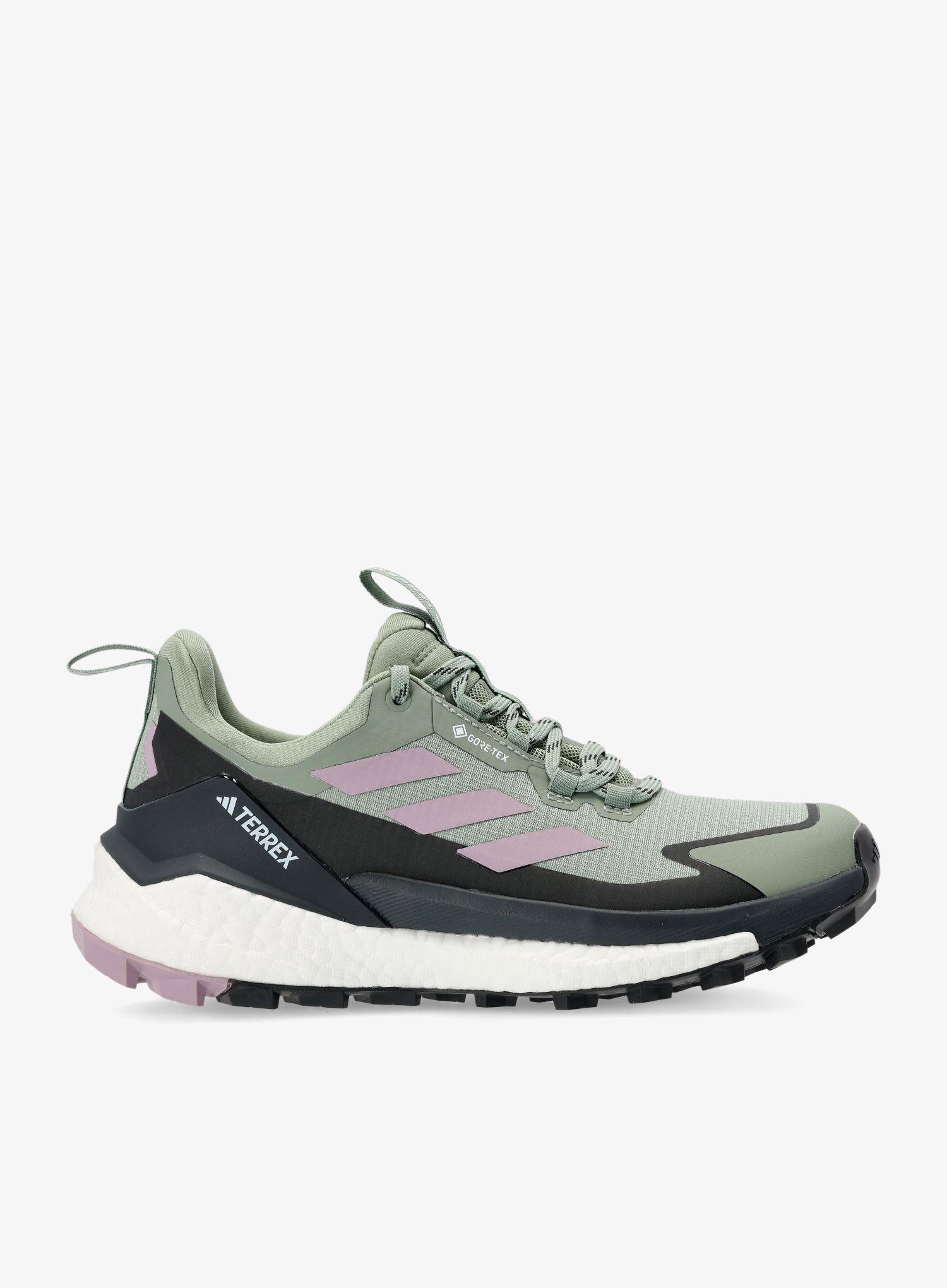 Ženske planinarske cipele adidas TERREX Free Hiker 2 Low GTX - silv grn/preloved fig/carbon