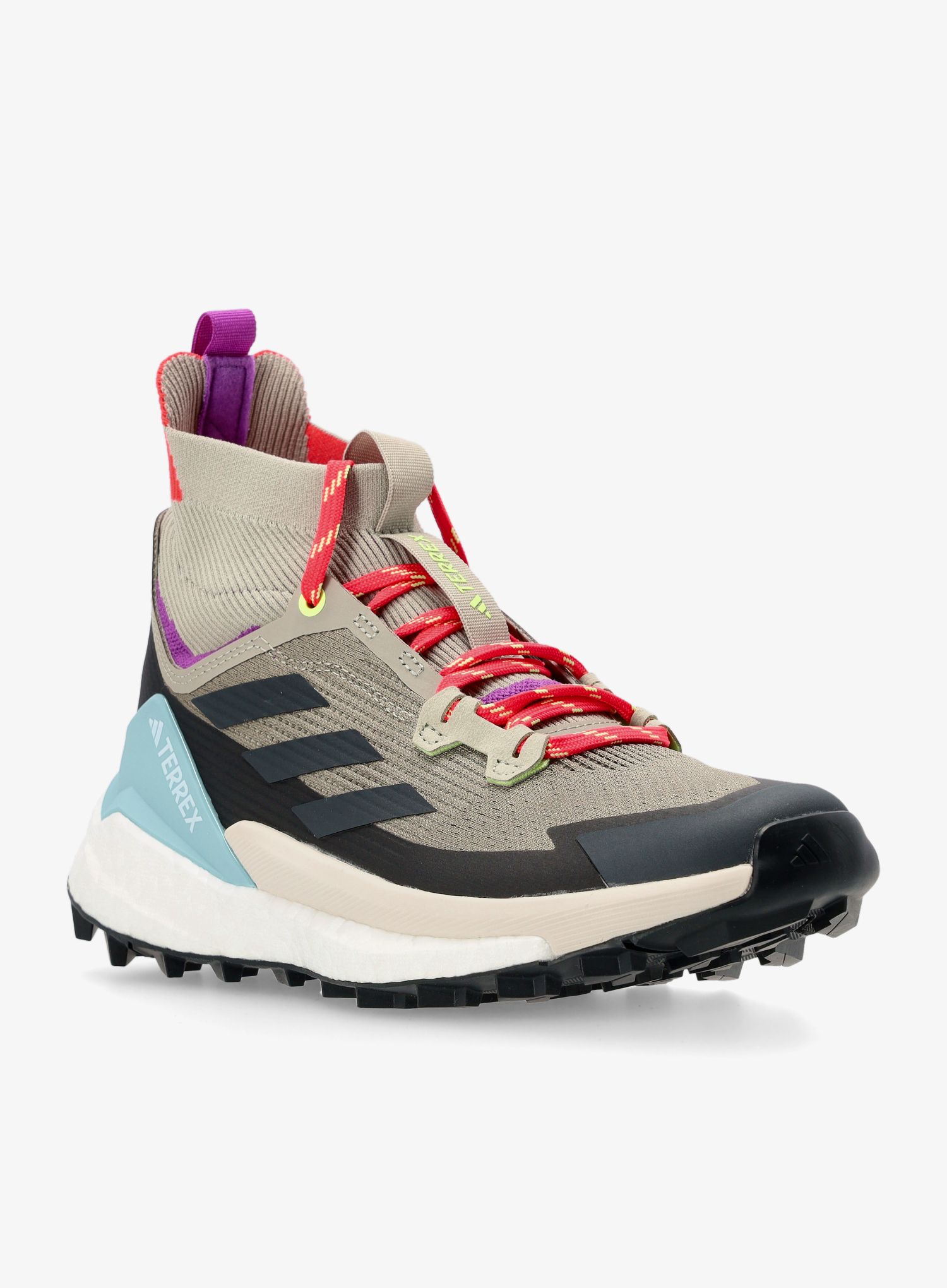 Visoke ženske planinarske cipele adidas TERREX Free Hiker 2 - trace cargo/carbon/act purple