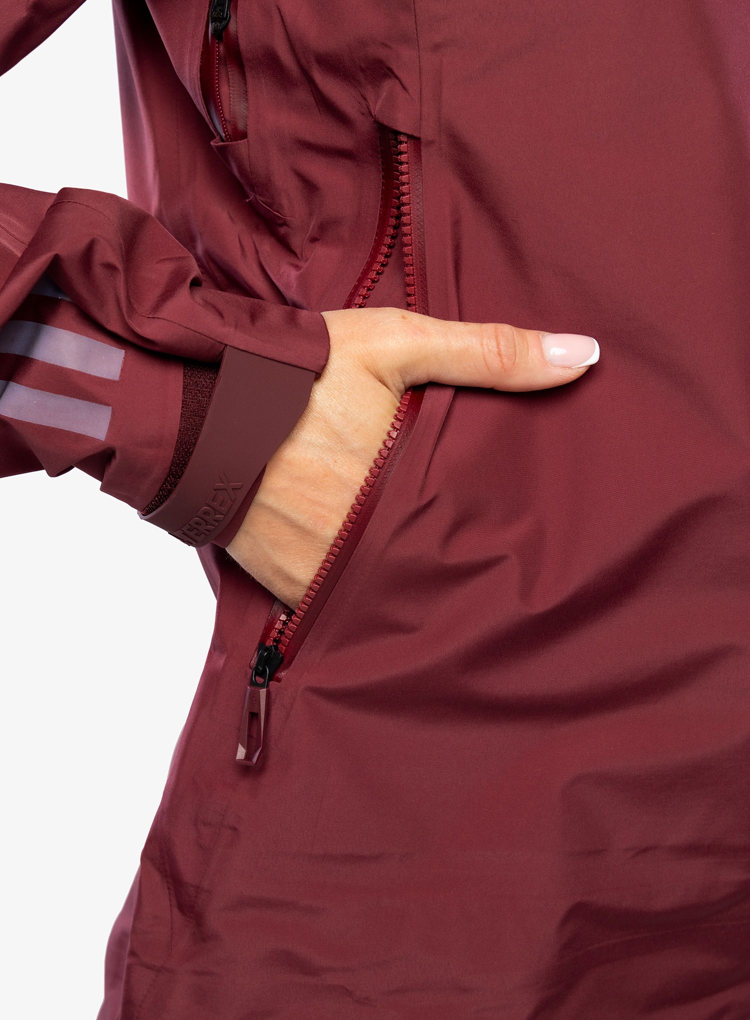 GORE-TEX ženska jakna adidas TERREX GORE-TEX Pro Jacket - shadow red
