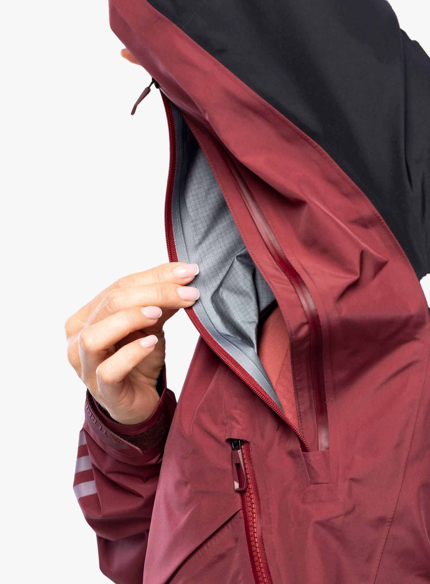 GORE-TEX ženska jakna adidas TERREX GORE-TEX Pro Jacket - shadow red